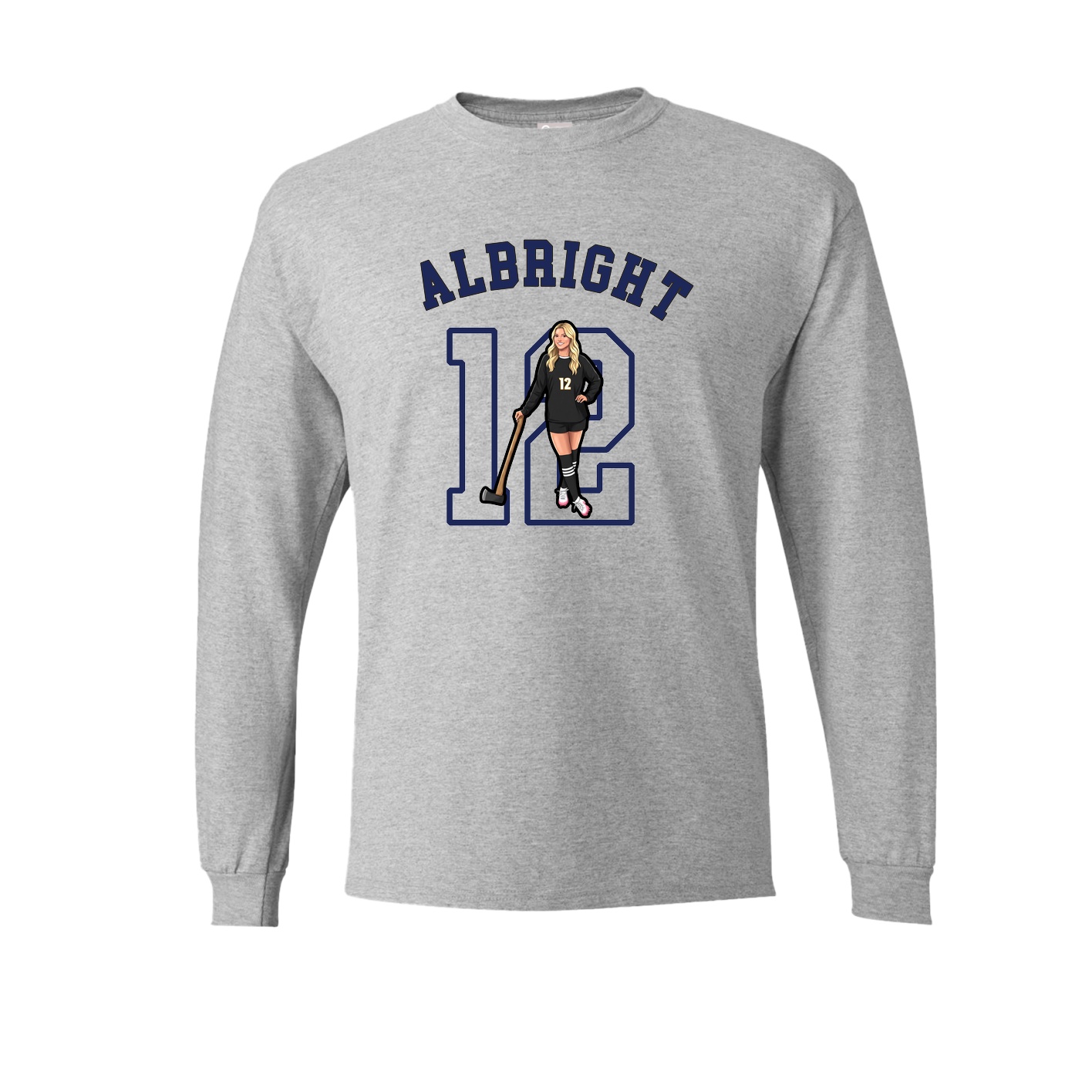 Long Sleeve Tee — Shirsey Arch in Grey