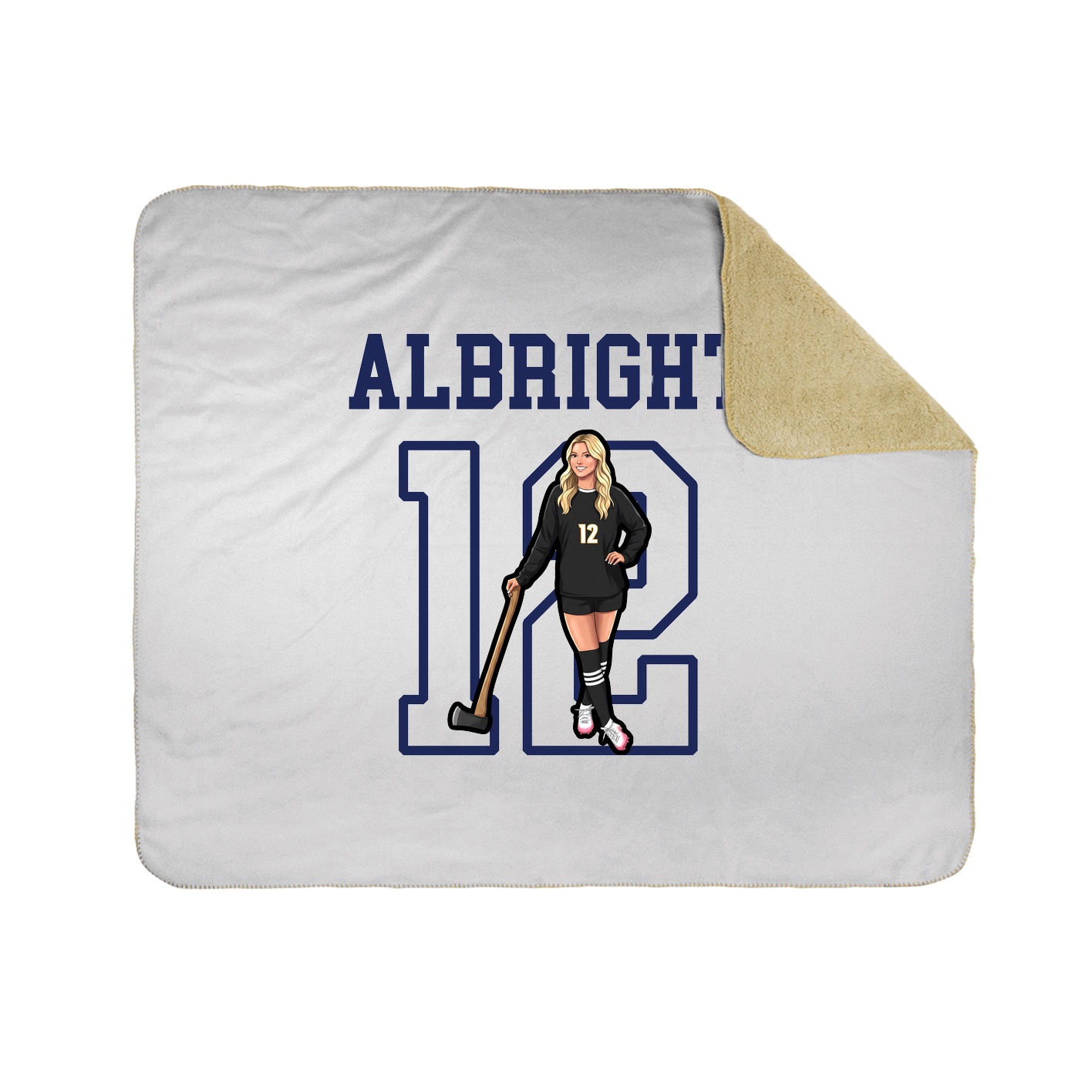 Throw Blanket — Shirsey in White