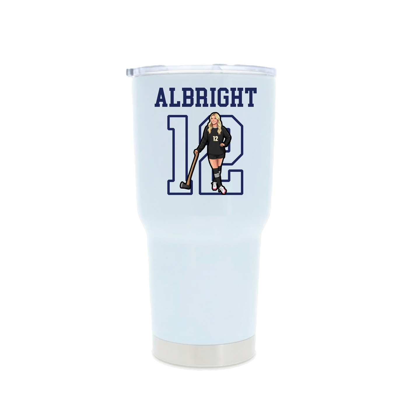 30oz Stainless Steel Tumbler — Shirsey in White