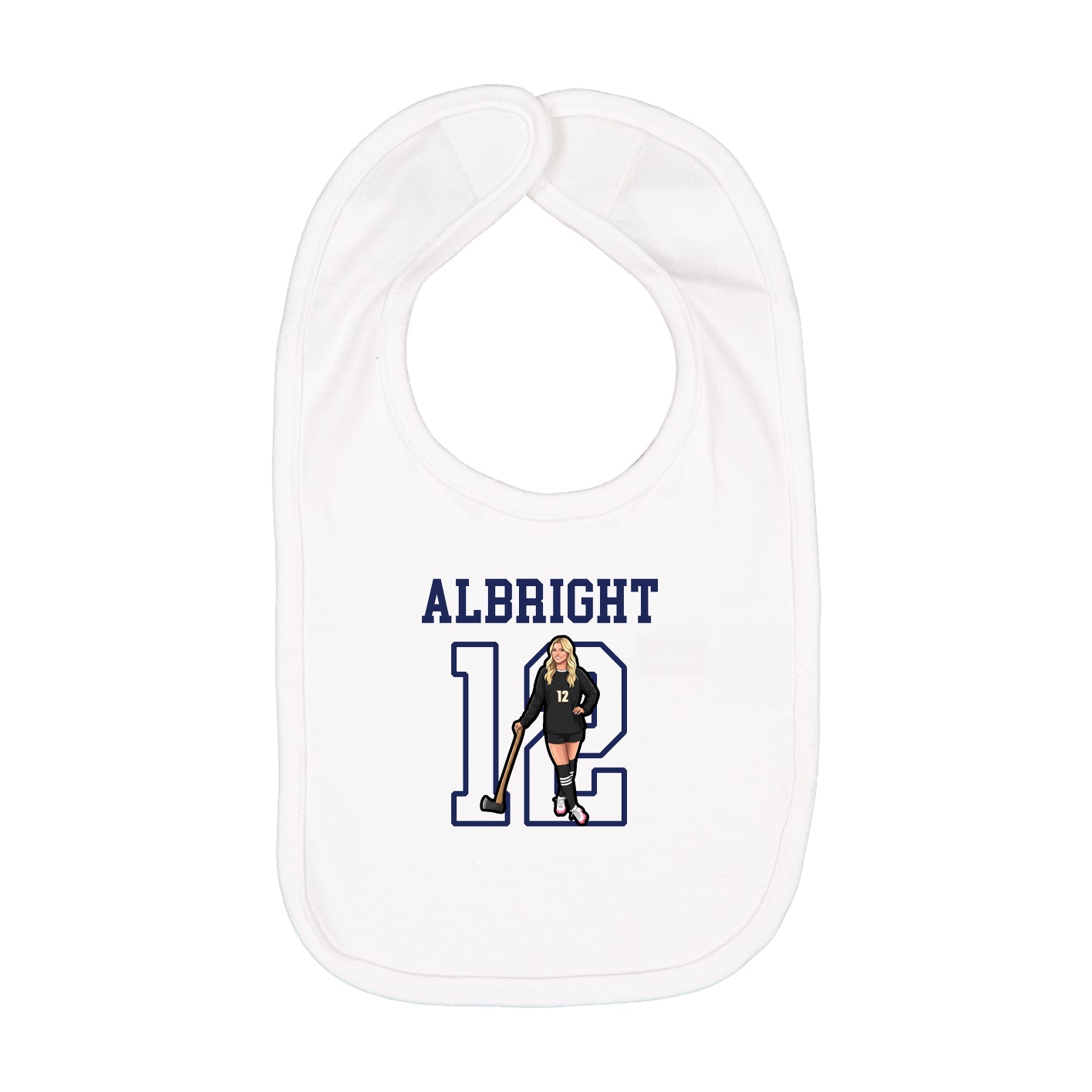 Infant Bib — Shirsey in White