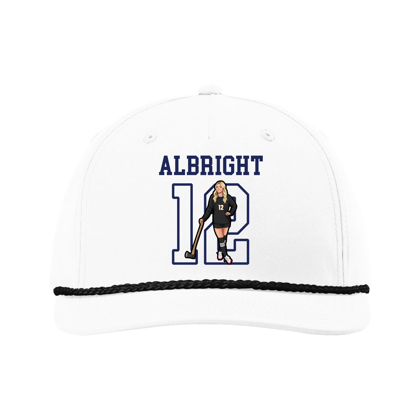 Five-Panel Classic Rope Cap — Shirsey in White