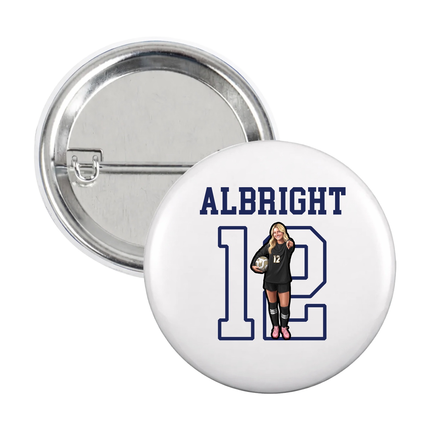 Game Day Button — Shirsey in White