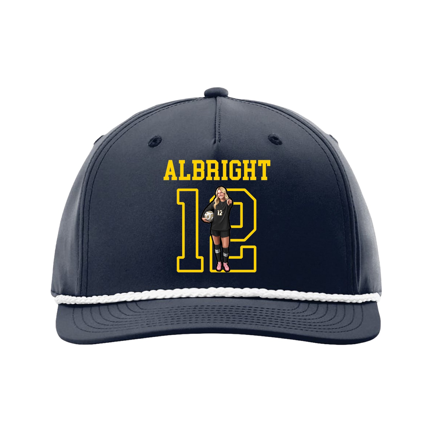 Five-Panel Classic Rope Cap — Shirsey in Navy