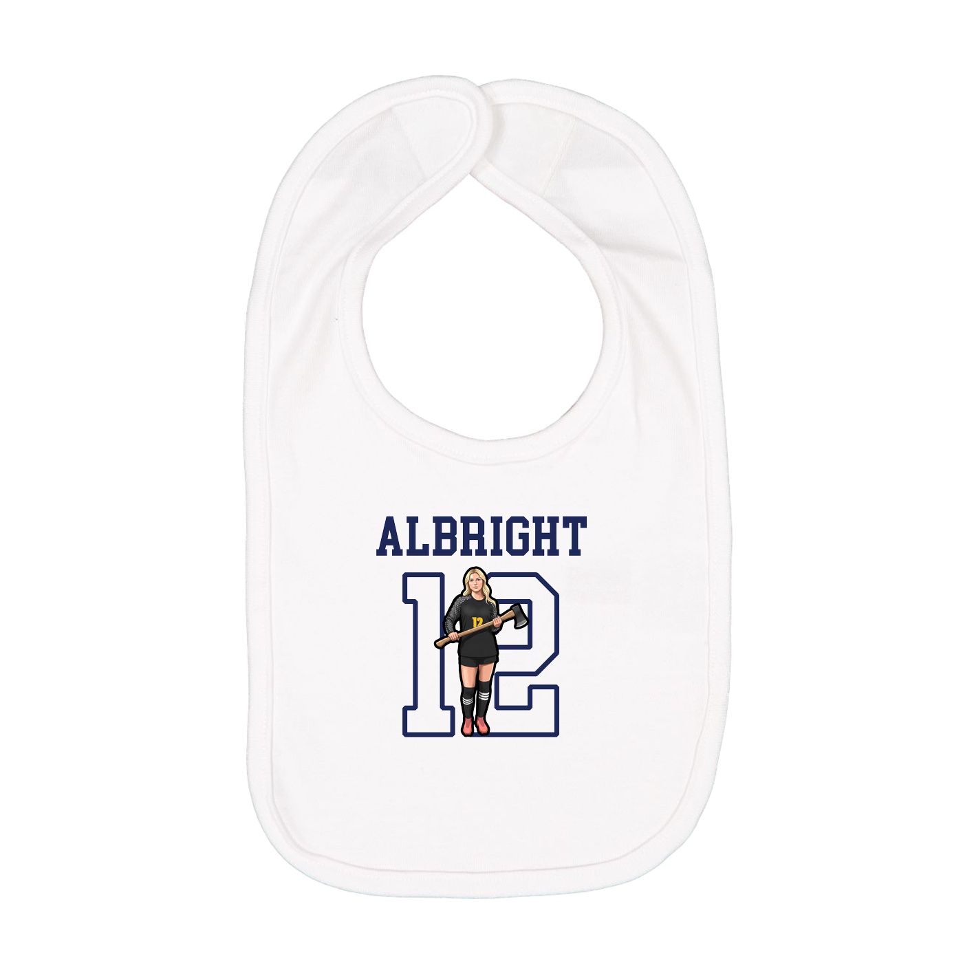 Infant Bib — Shirsey in White