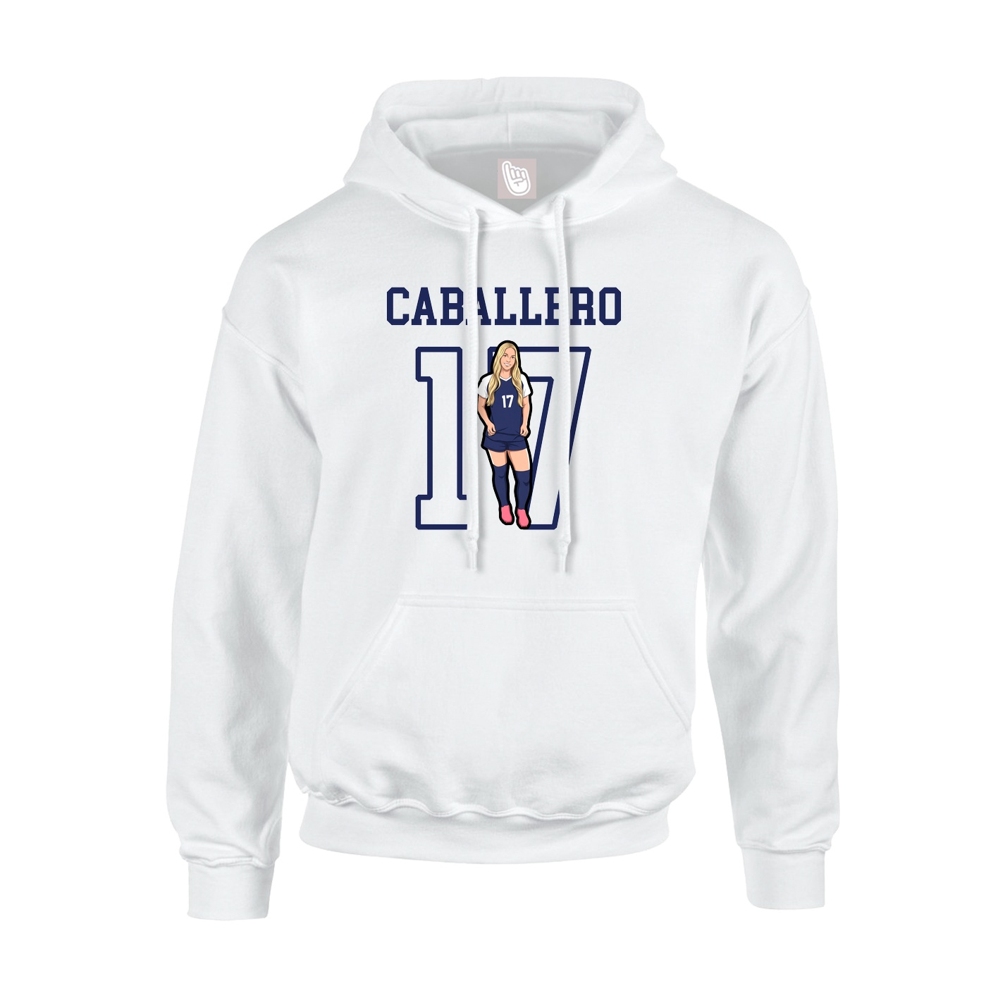 Hoodie — Shirsey in White