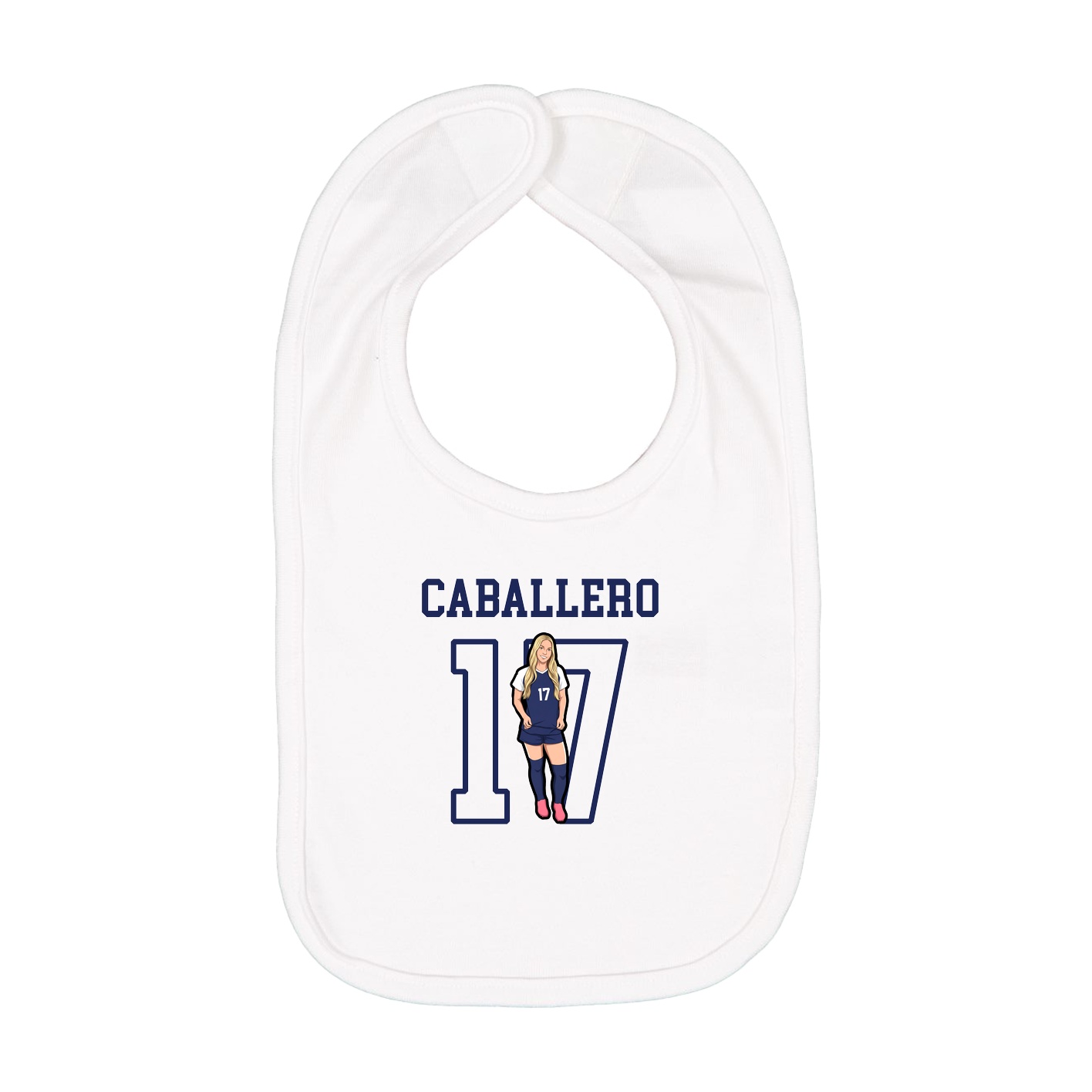 Infant Bib — Shirsey in White