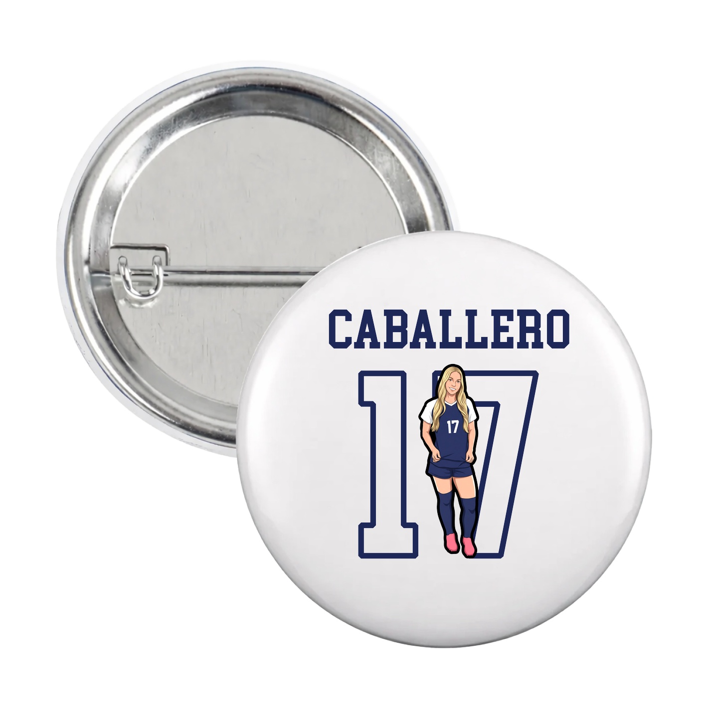 Game Day Button — Shirsey in White