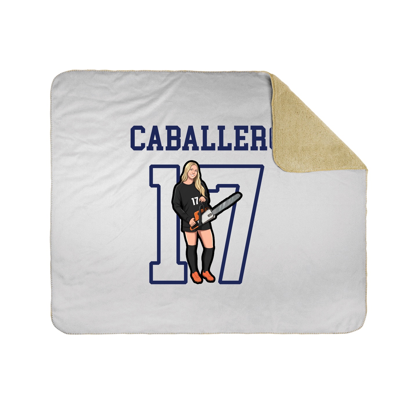 Throw Blanket — Shirsey in White