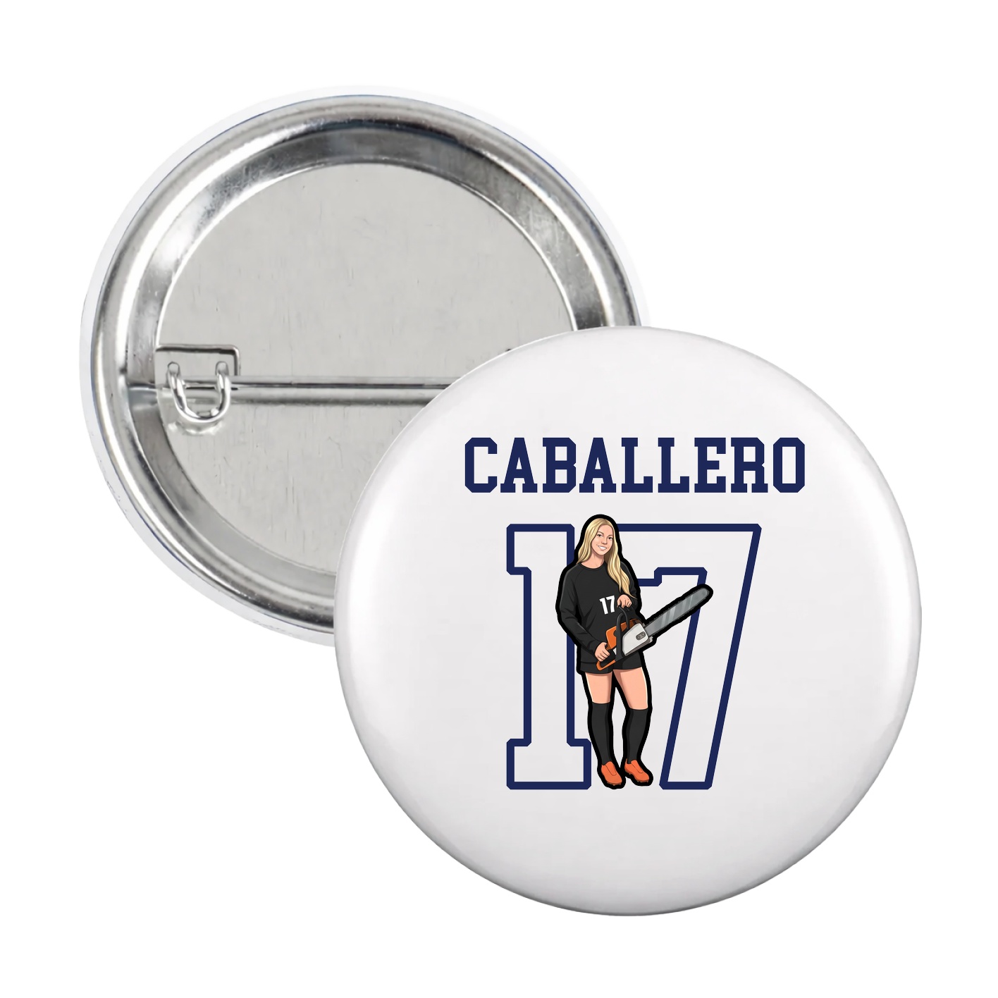 Game Day Button — Shirsey in White