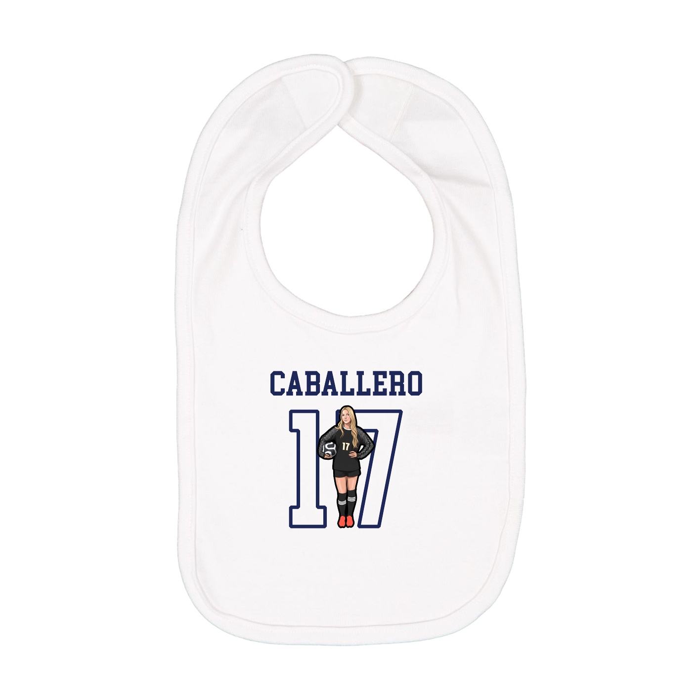 Infant Bib — Shirsey in White