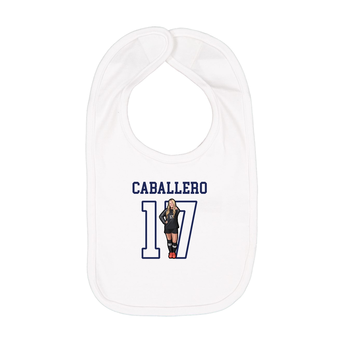 Infant Bib — Shirsey in White
