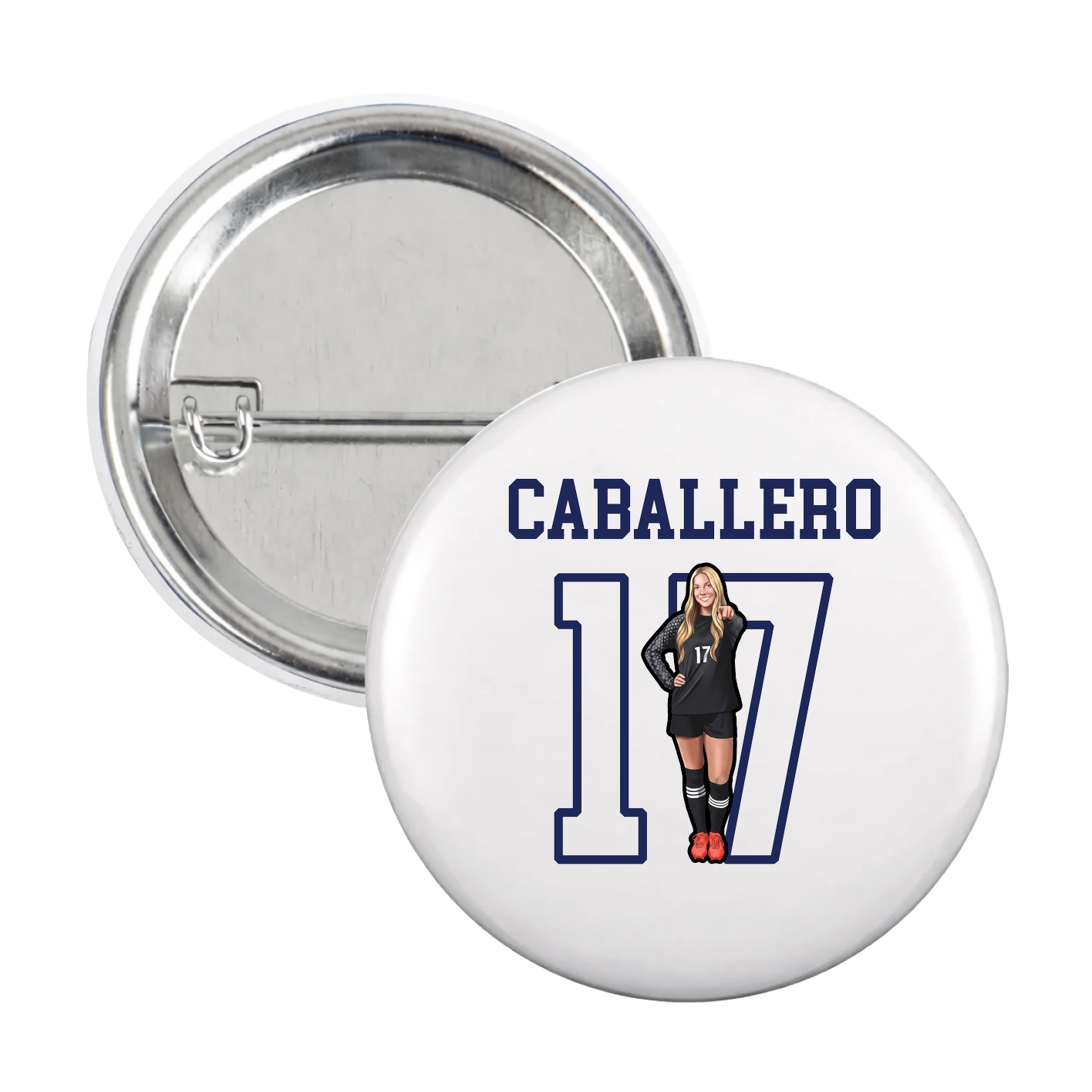 Game Day Button — Shirsey in White