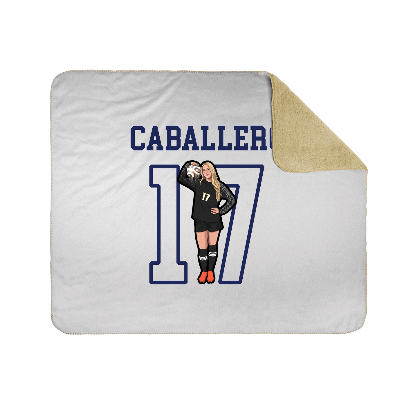 Throw Blanket — Shirsey in White