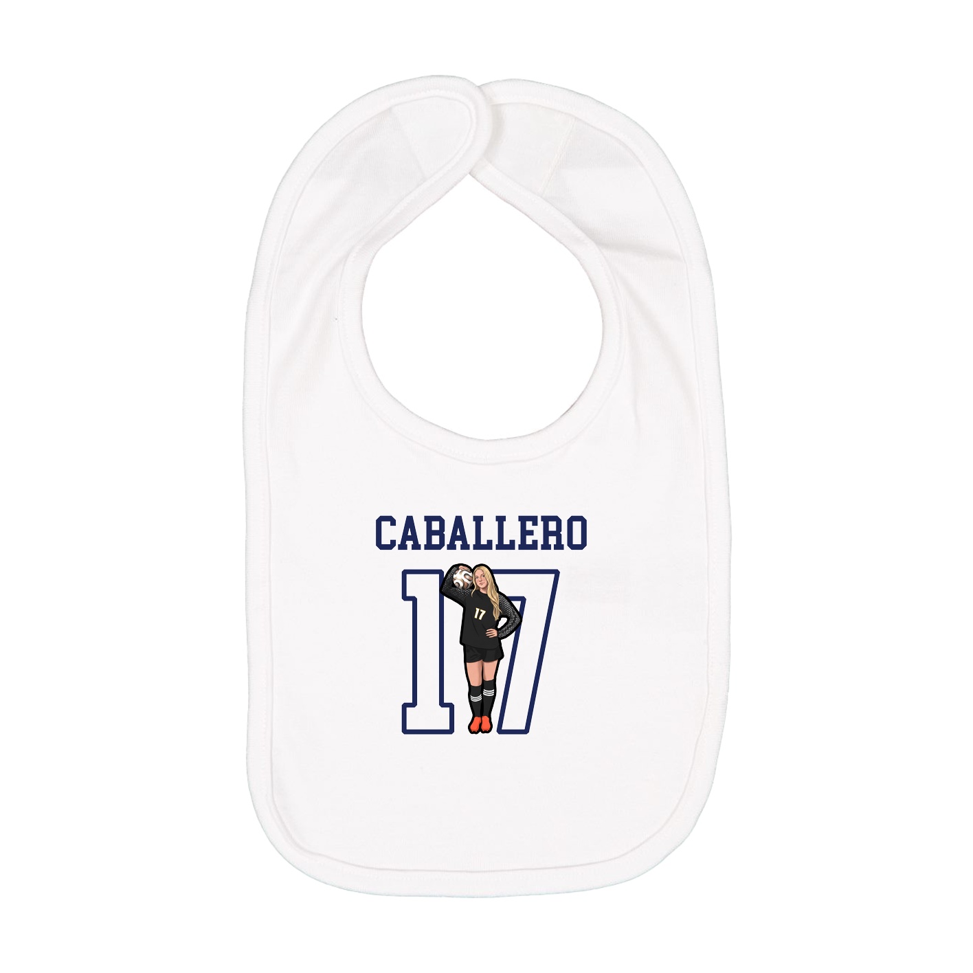 Infant Bib — Shirsey in White