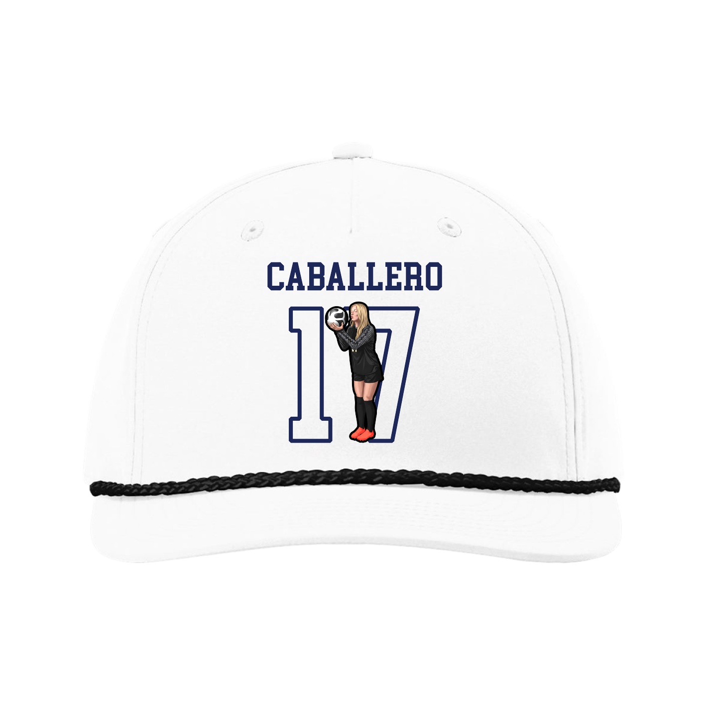 Five-Panel Classic Rope Cap — Shirsey in White