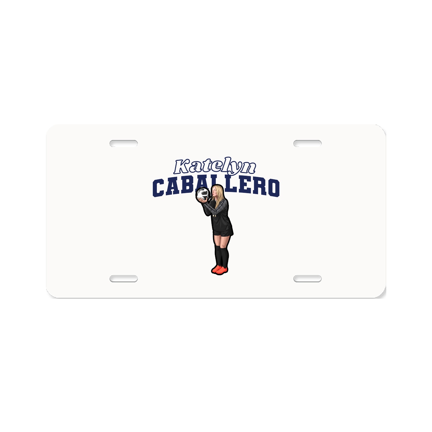 License Plate — Name Arch in Classic