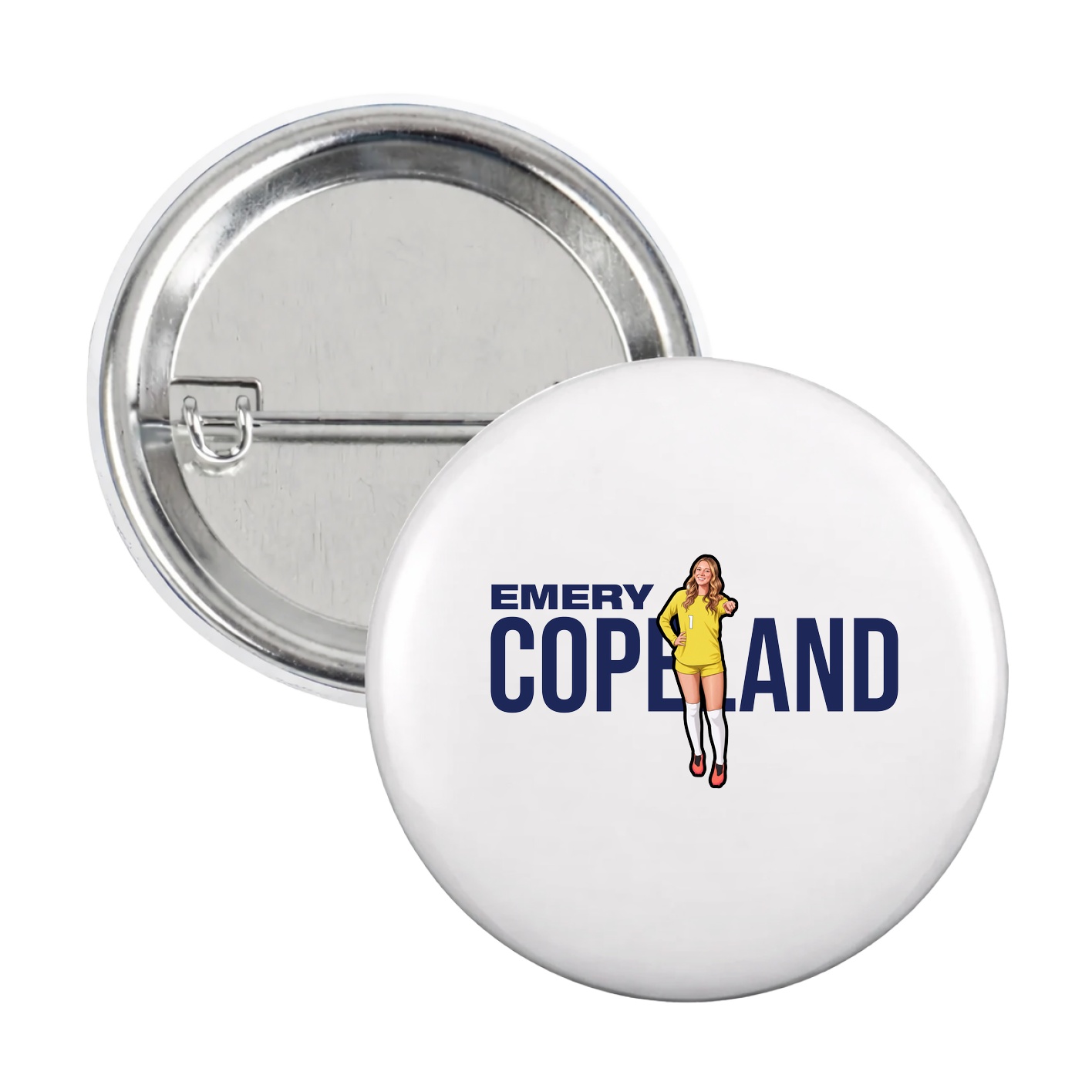 Game Day Button — Player Name in White