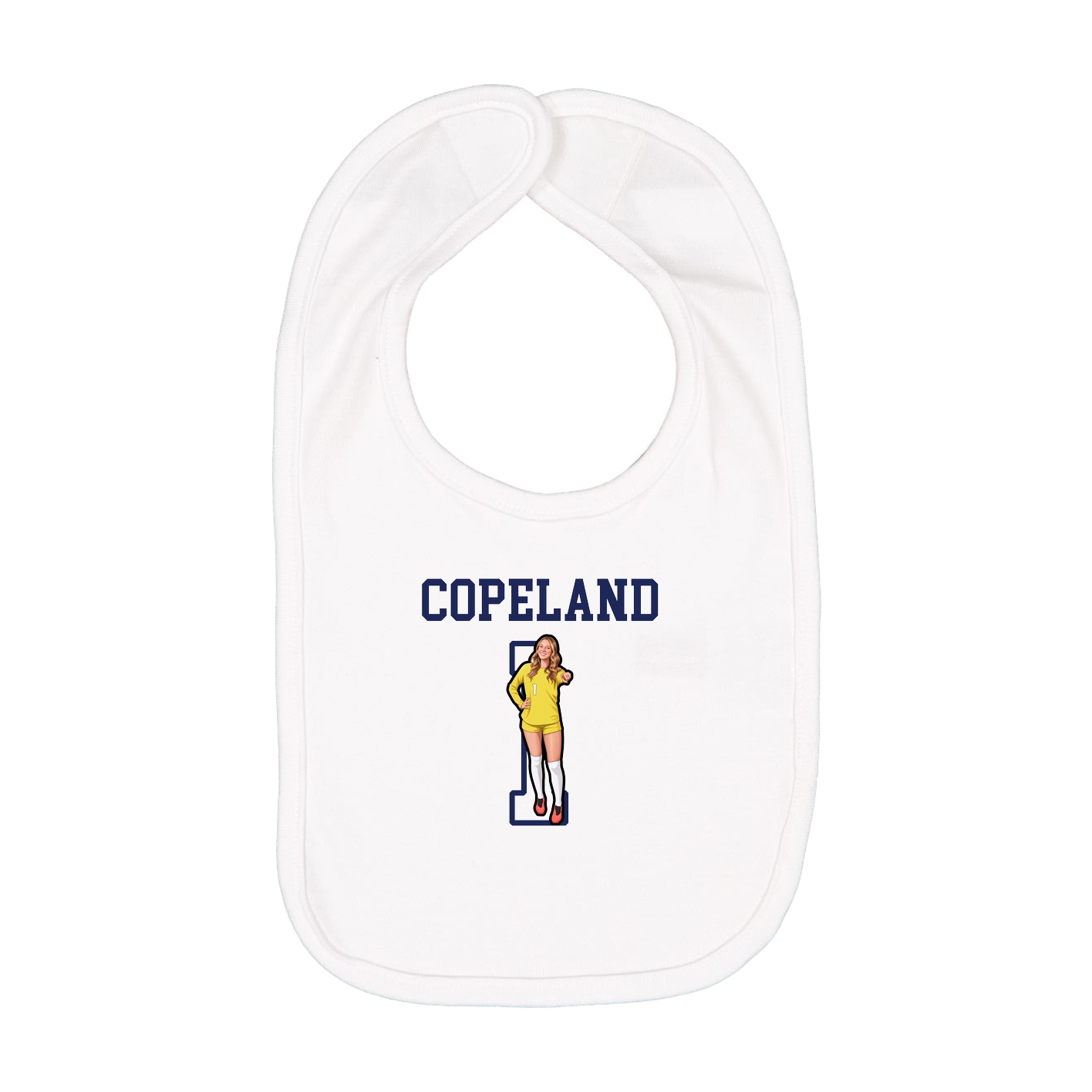 Infant Bib — Shirsey in White