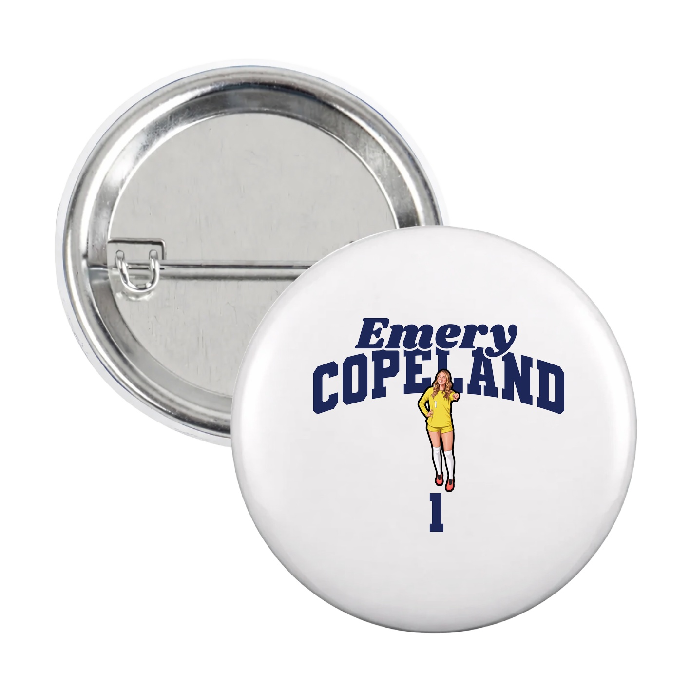Game Day Button — Signature Arch in White