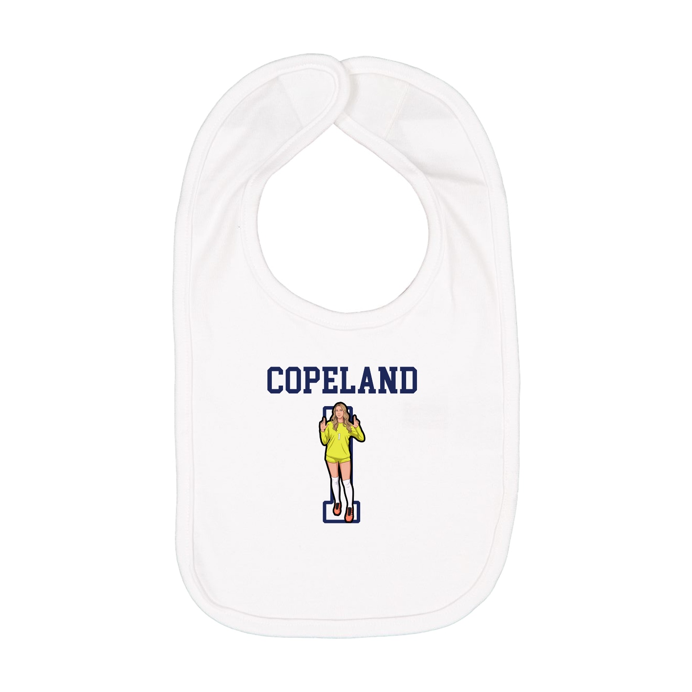 Infant Bib — Shirsey in White