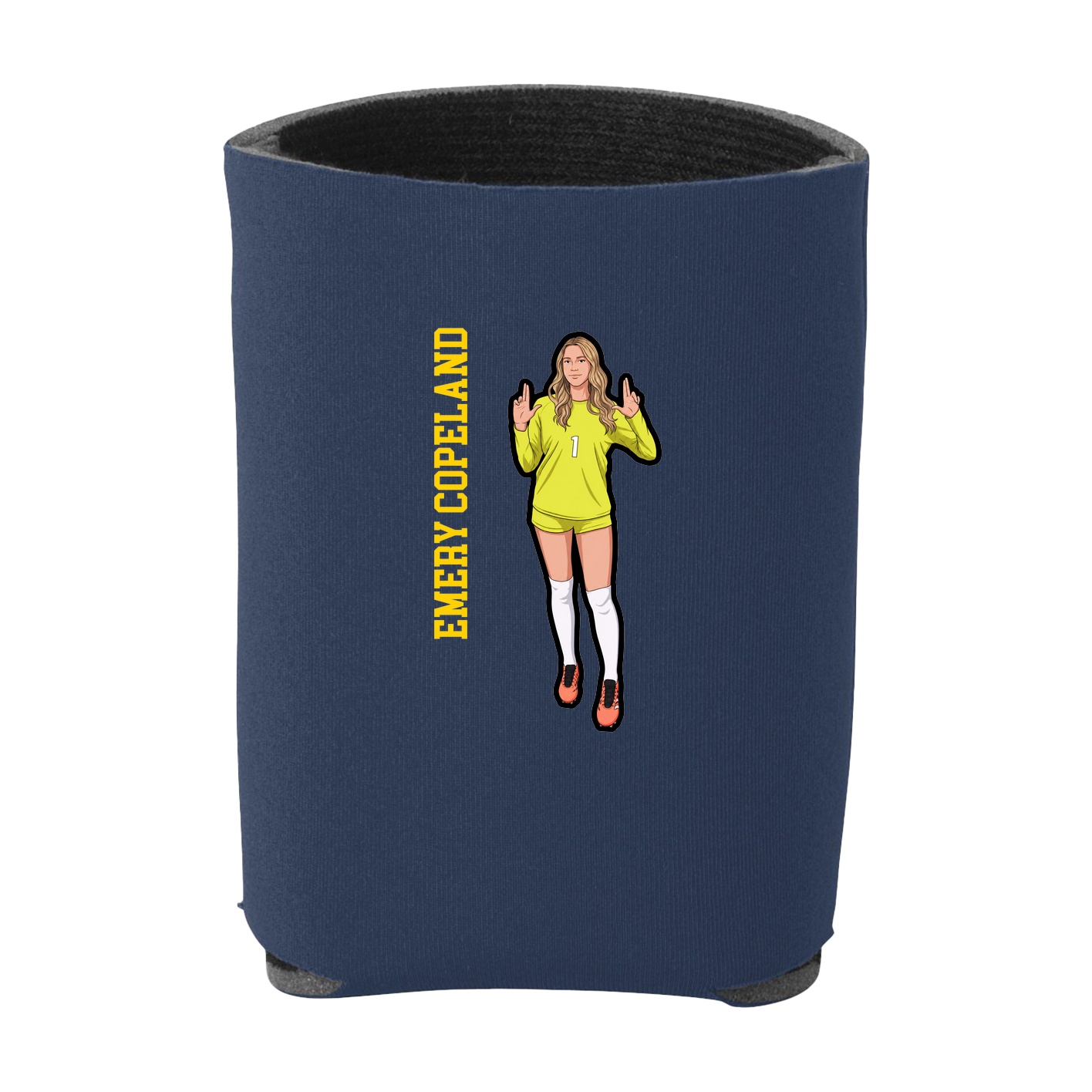 Can Holder — Name Vertical in Navy