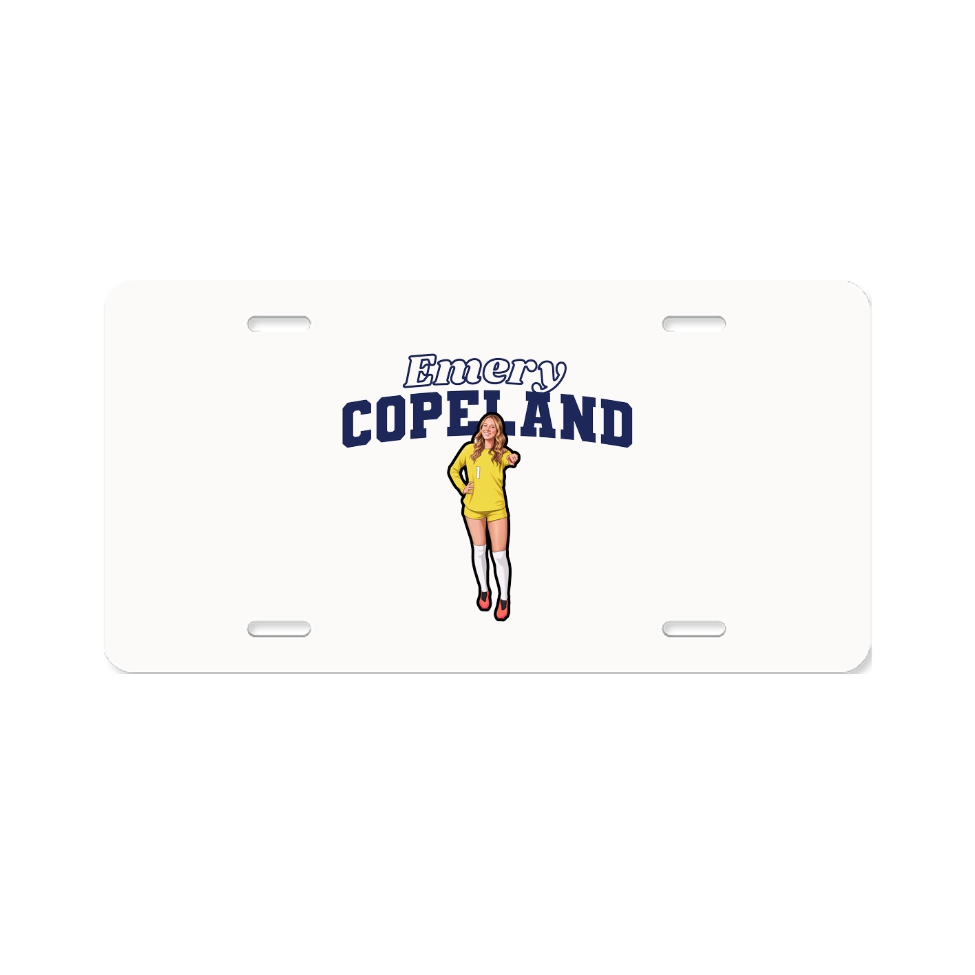 License Plate — Name Arch in Classic