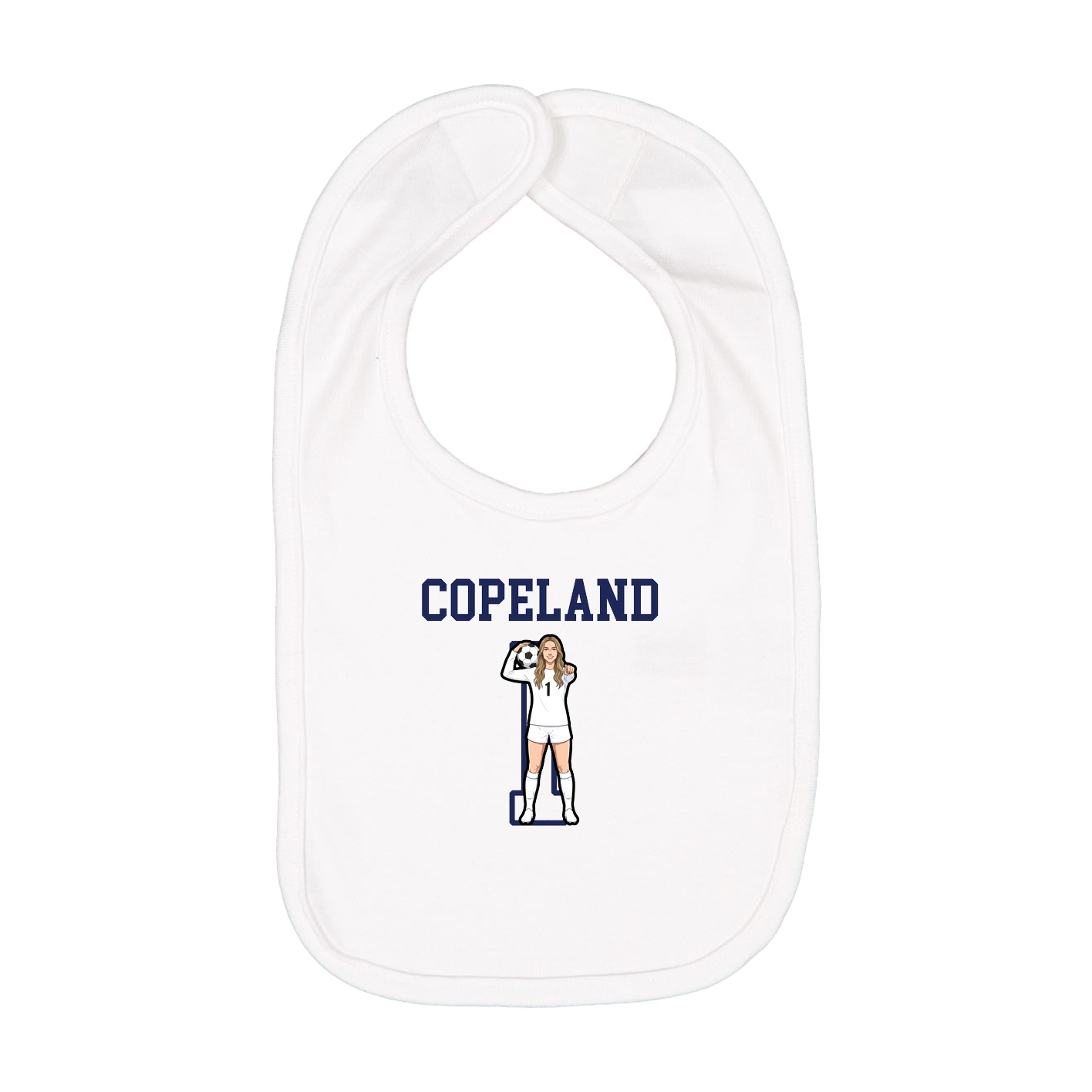Infant Bib — Shirsey in White
