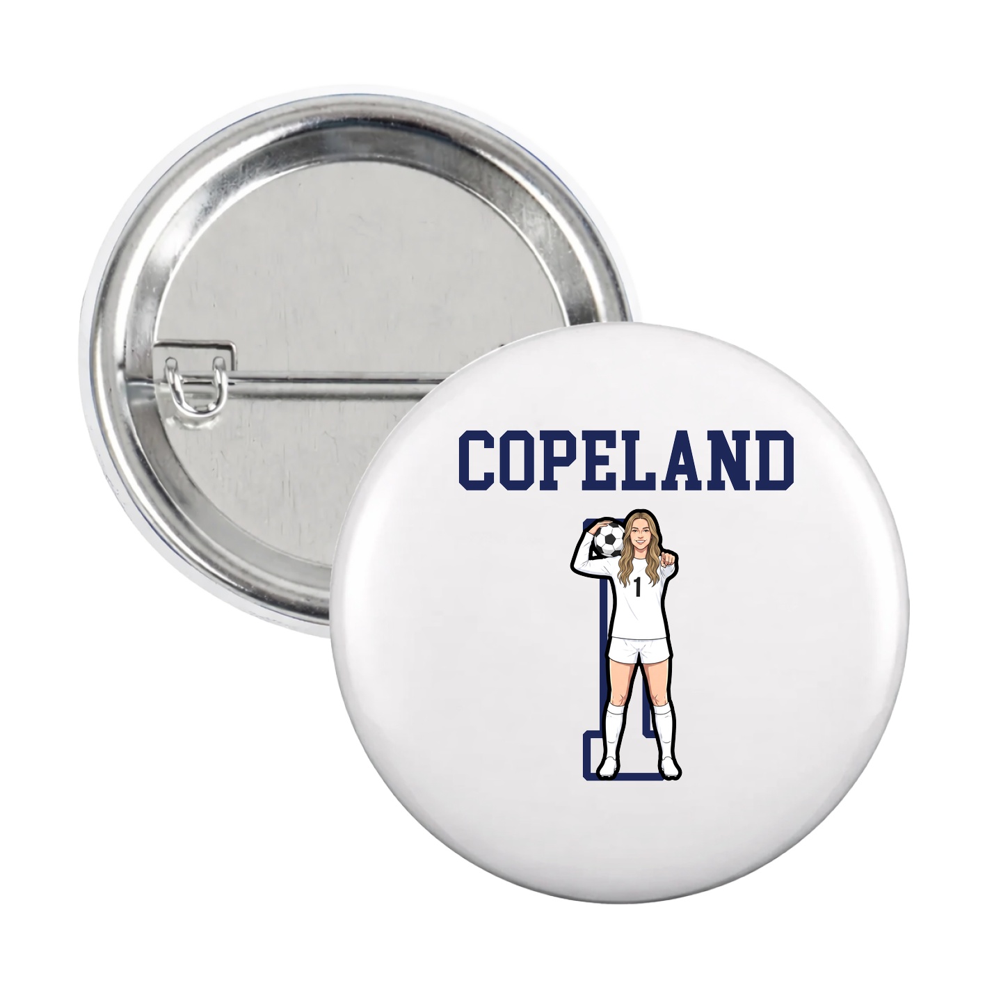 Game Day Button — Shirsey in White