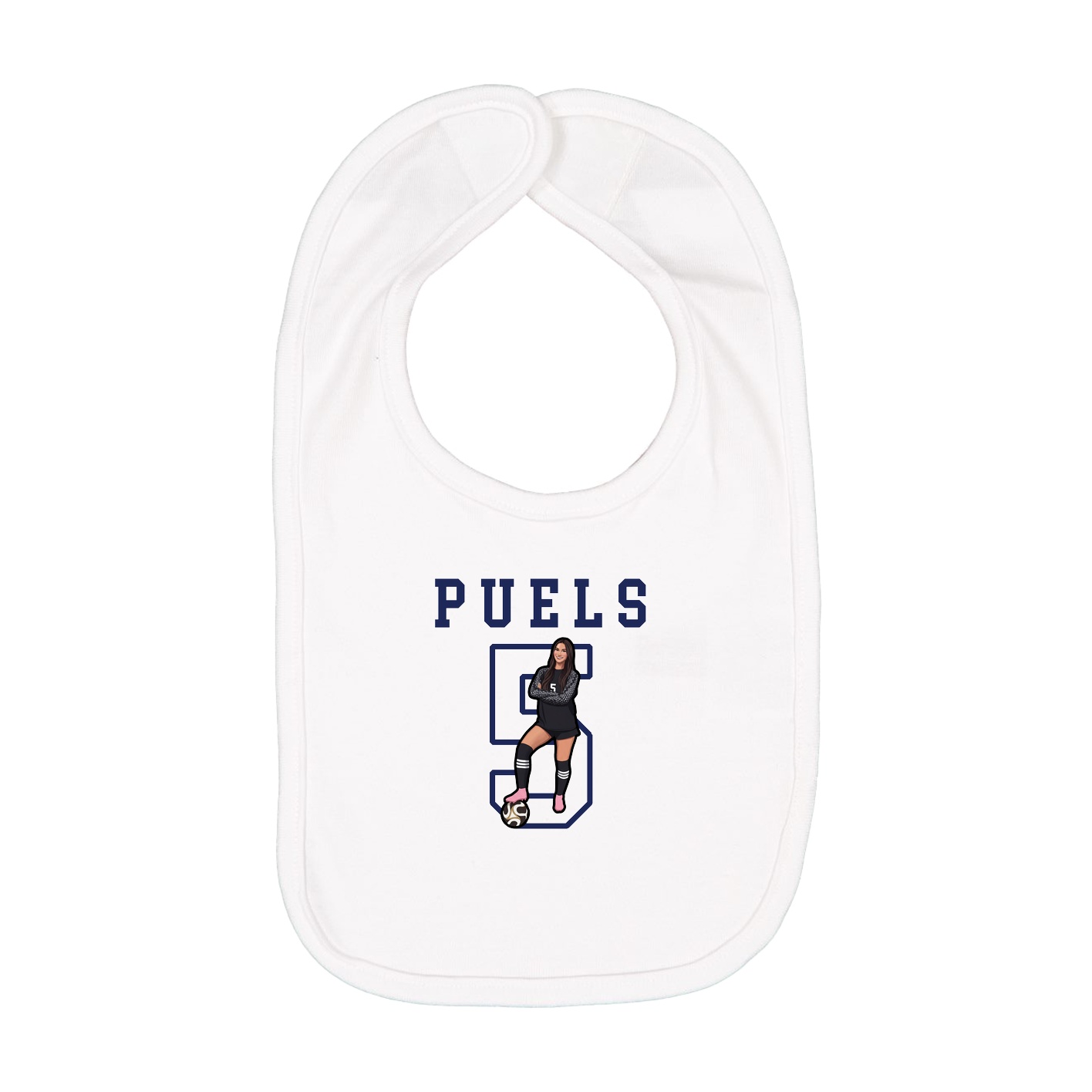 Infant Bib — Shirsey in White