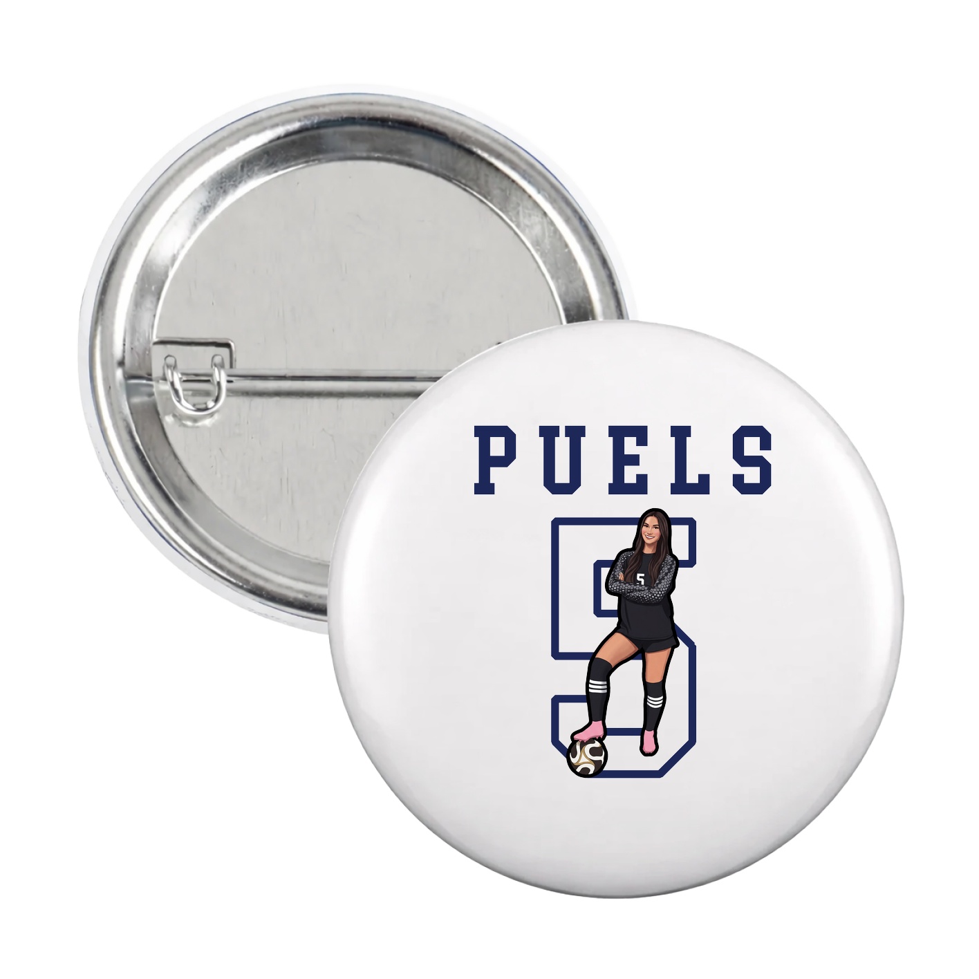 Game Day Button — Shirsey in White