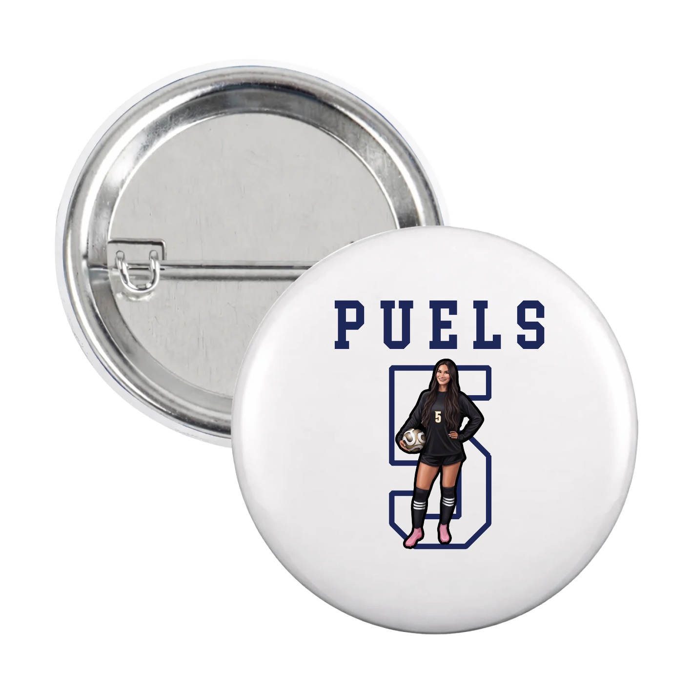 Game Day Button — Shirsey in White