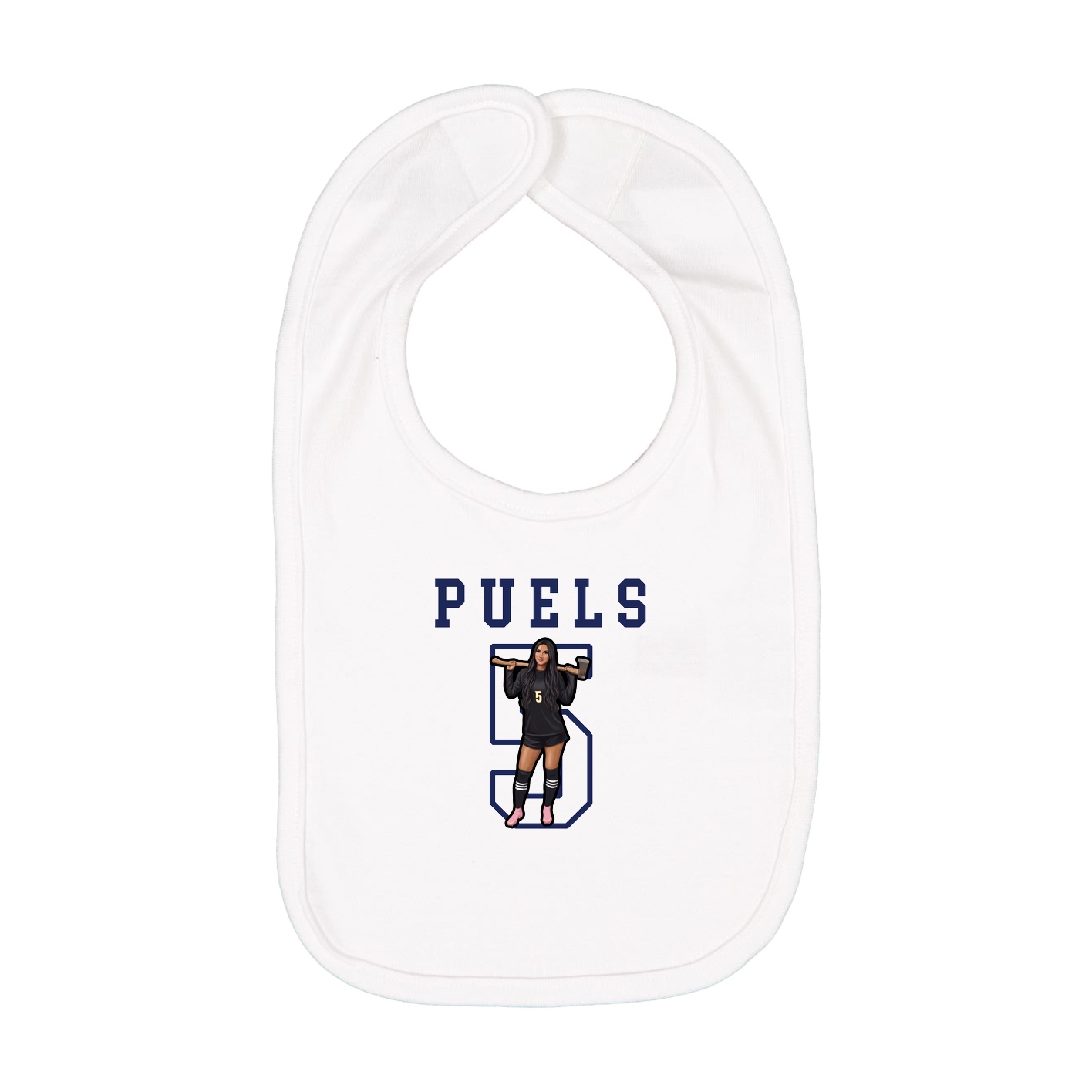 Infant Bib — Shirsey in White