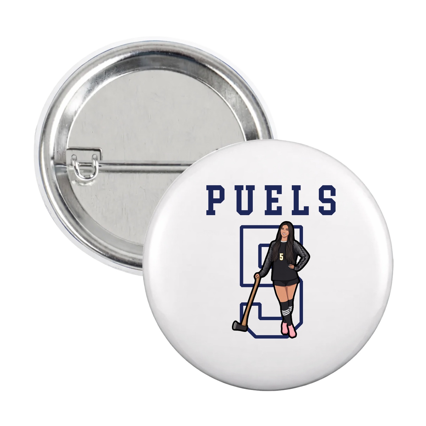 Game Day Button — Shirsey in White