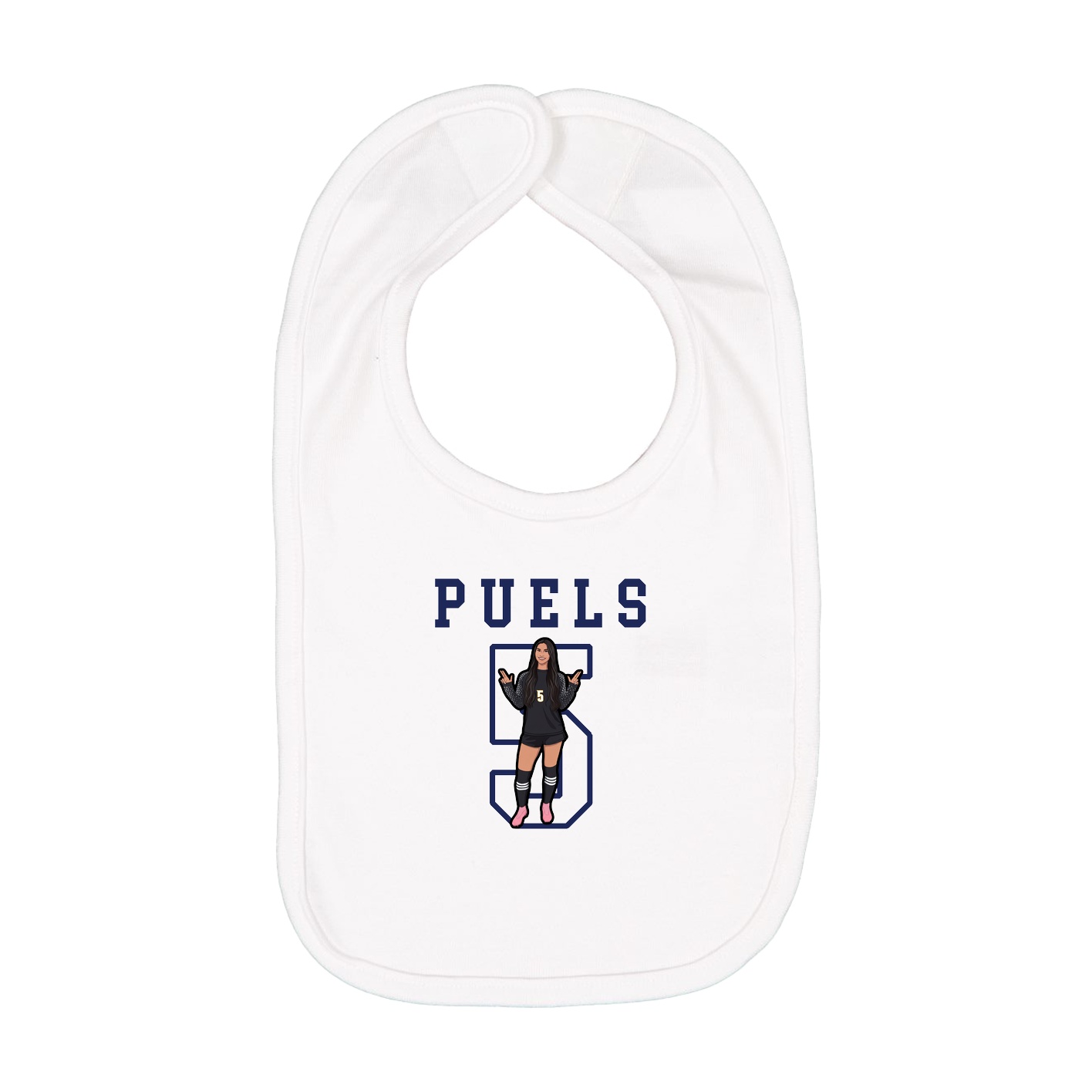 Infant Bib — Shirsey in White