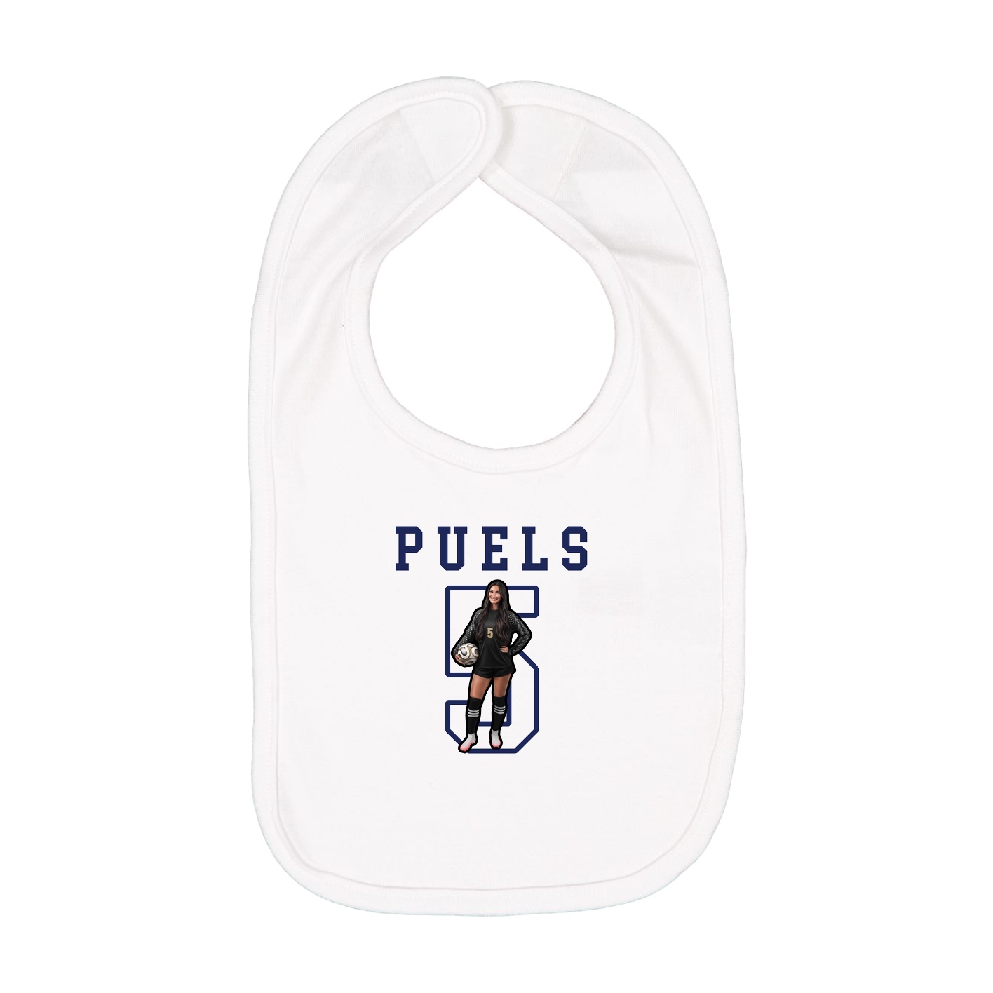 Infant Bib — Shirsey in White