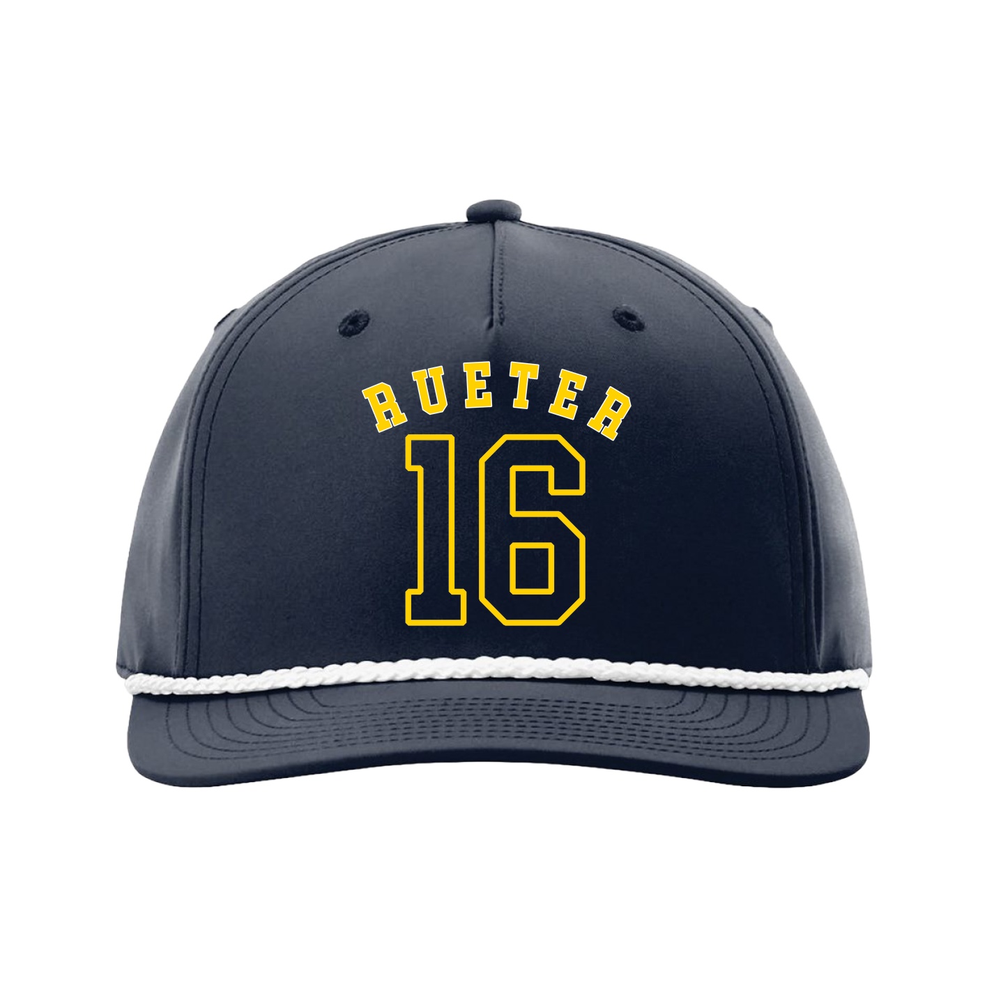 Five-Panel Classic Rope Cap — Shirsey Arch in Navy