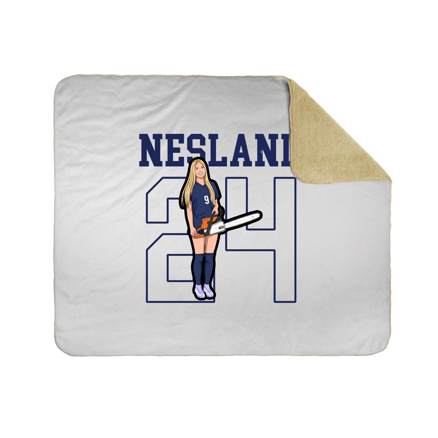 Throw Blanket — Shirsey in White