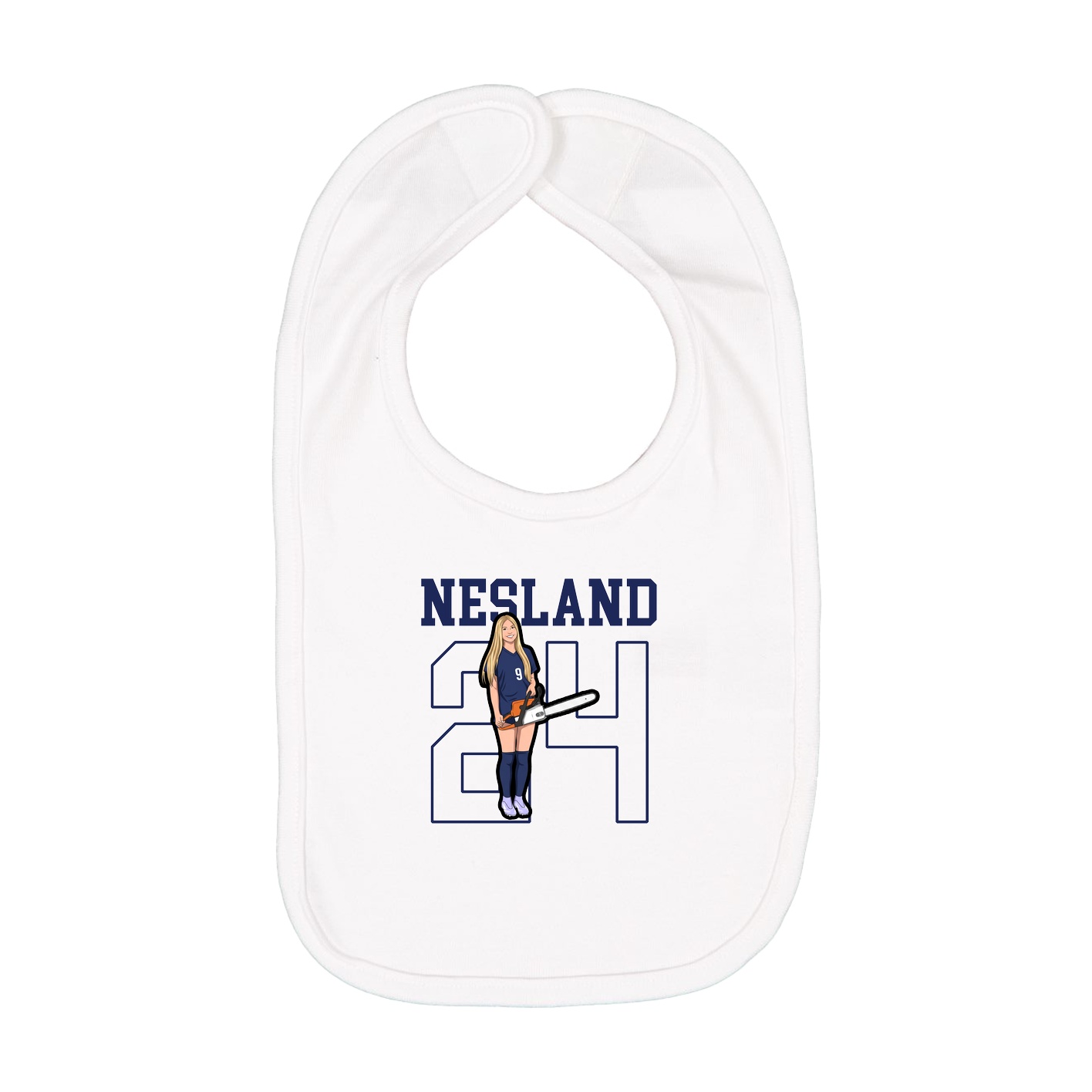Infant Bib — Shirsey in White