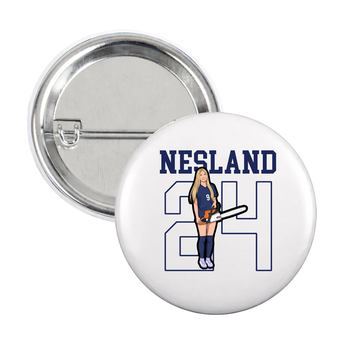 Game Day Button — Shirsey in White