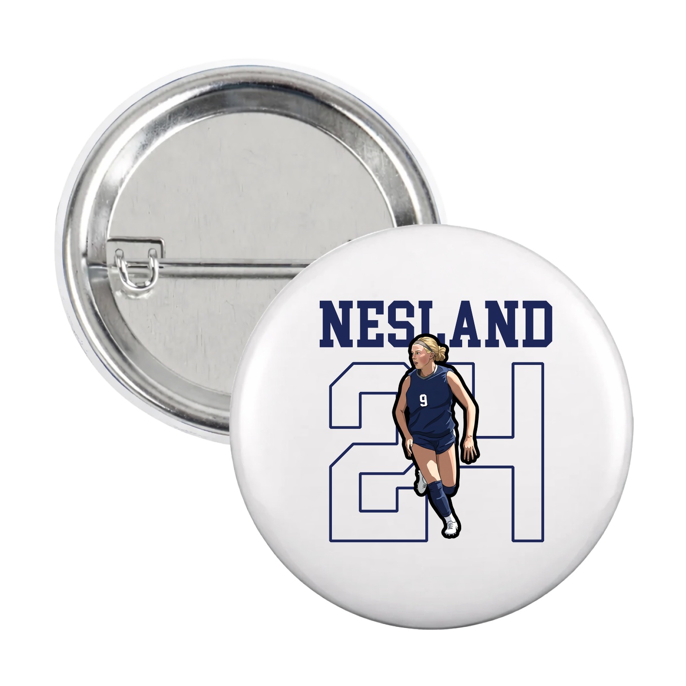 Game Day Button — Shirsey in White