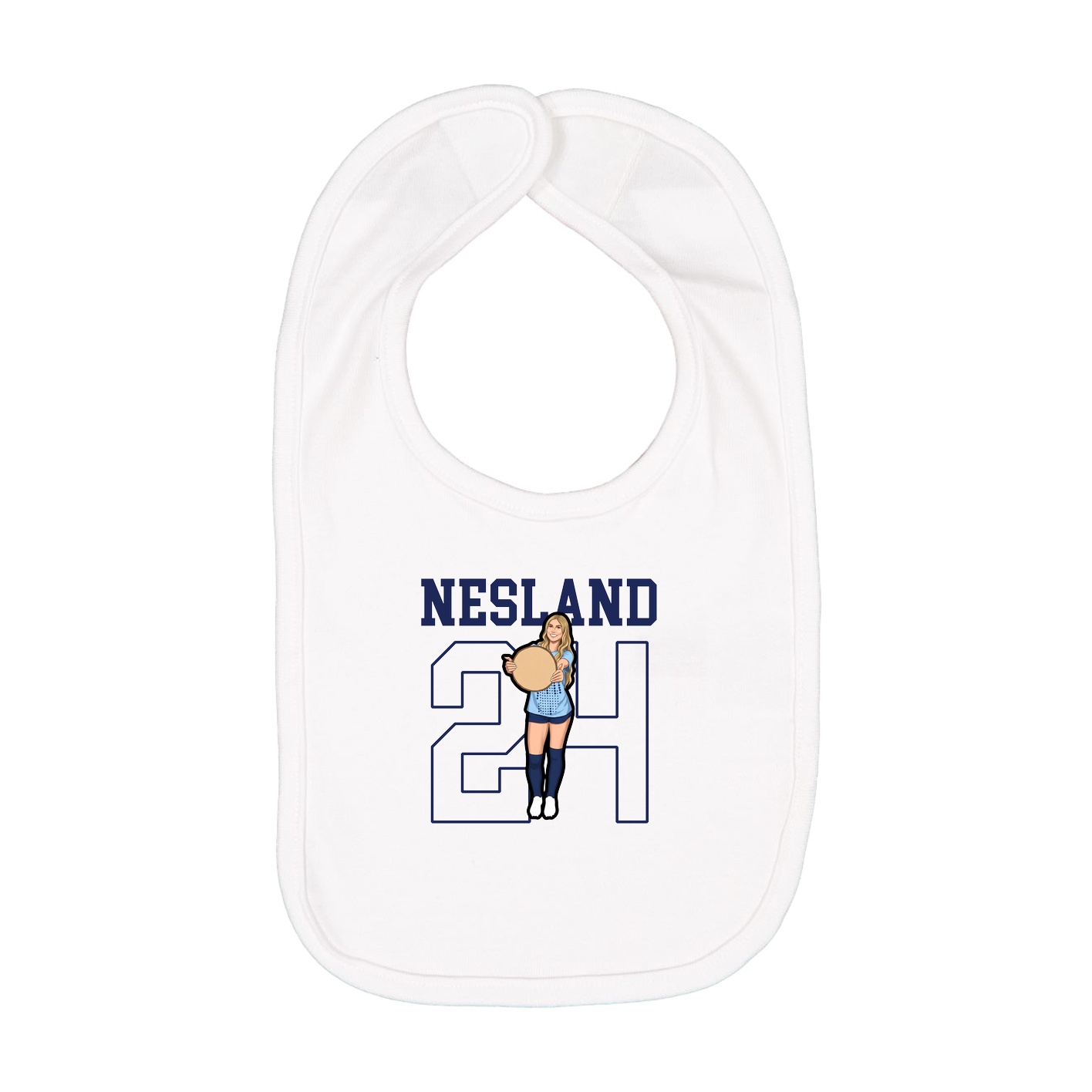Infant Bib — Shirsey in White