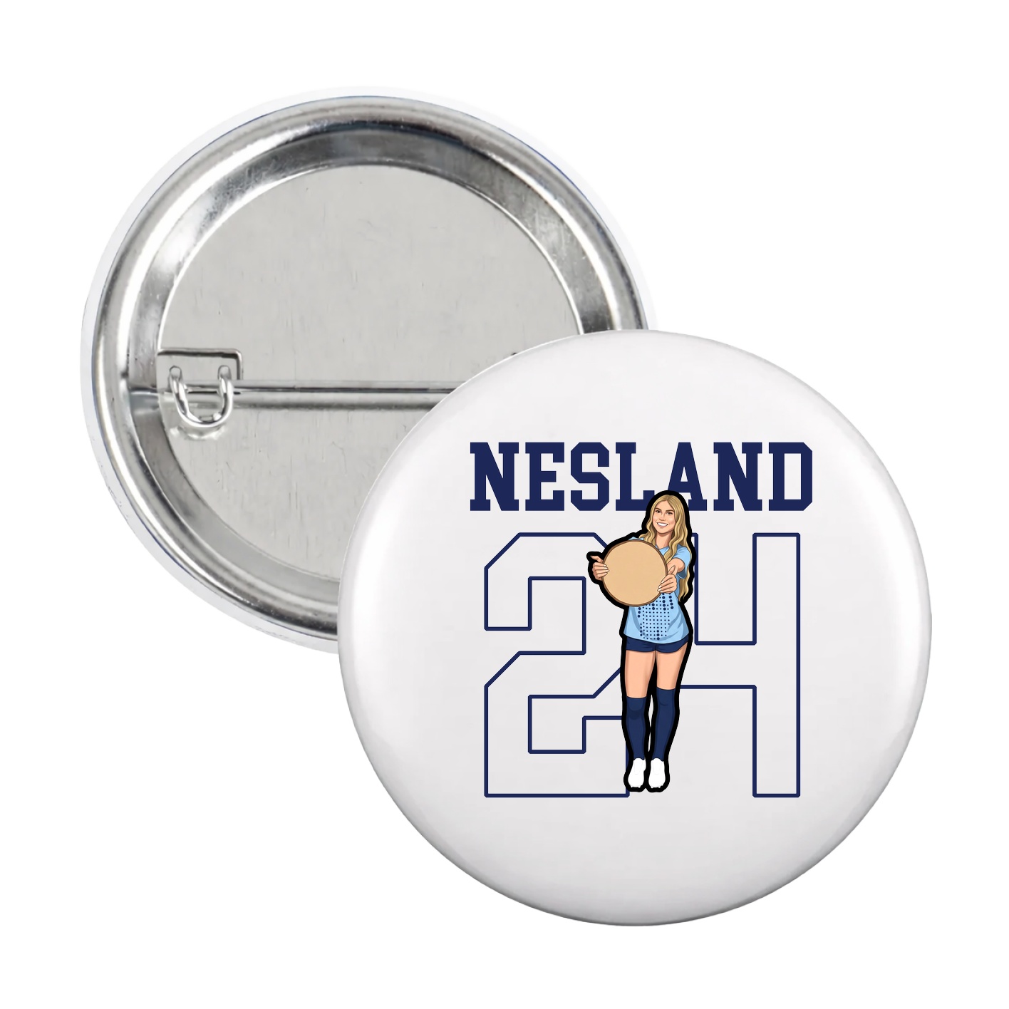 Game Day Button — Shirsey in White