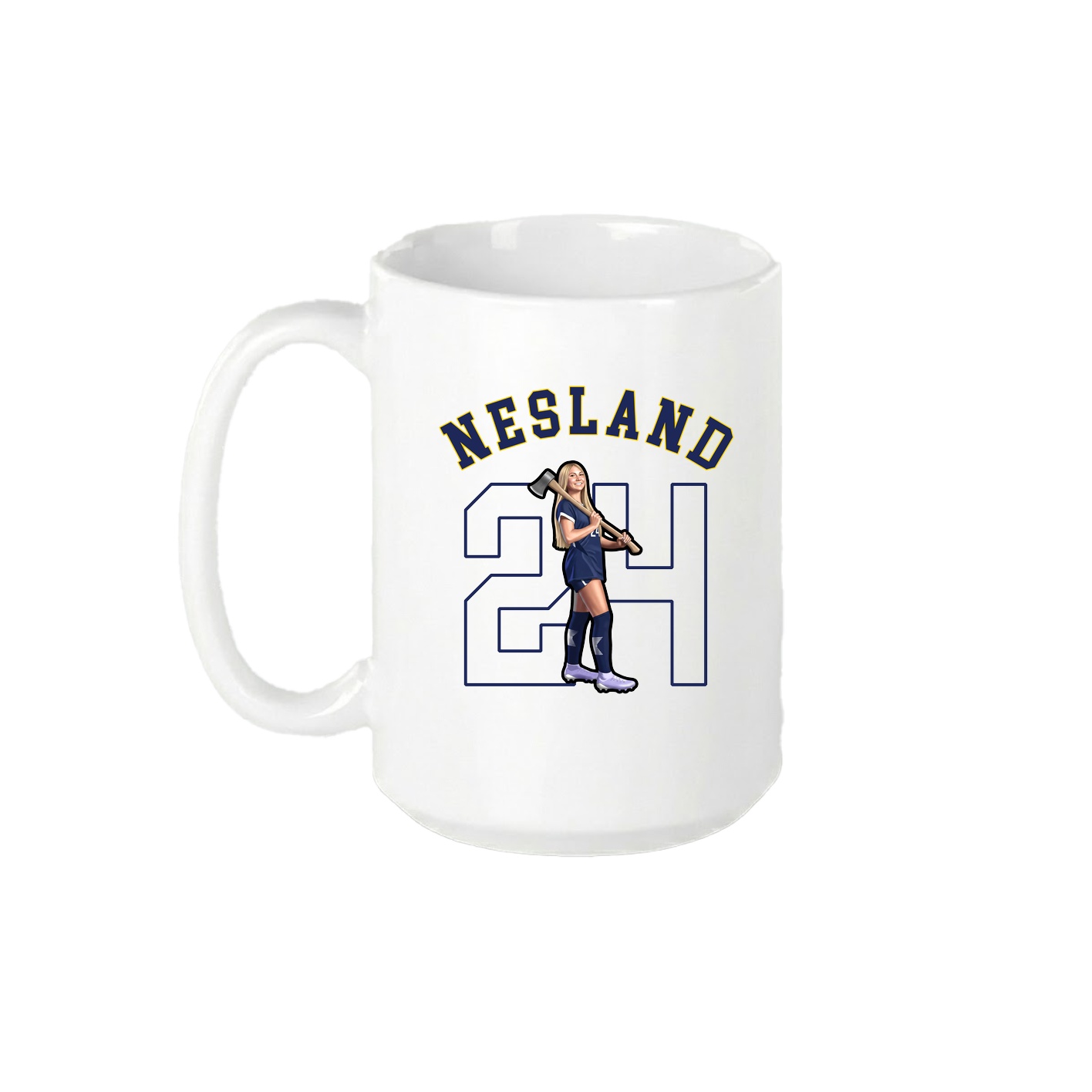 15oz Coffee Mug — Shirsey Arch in White