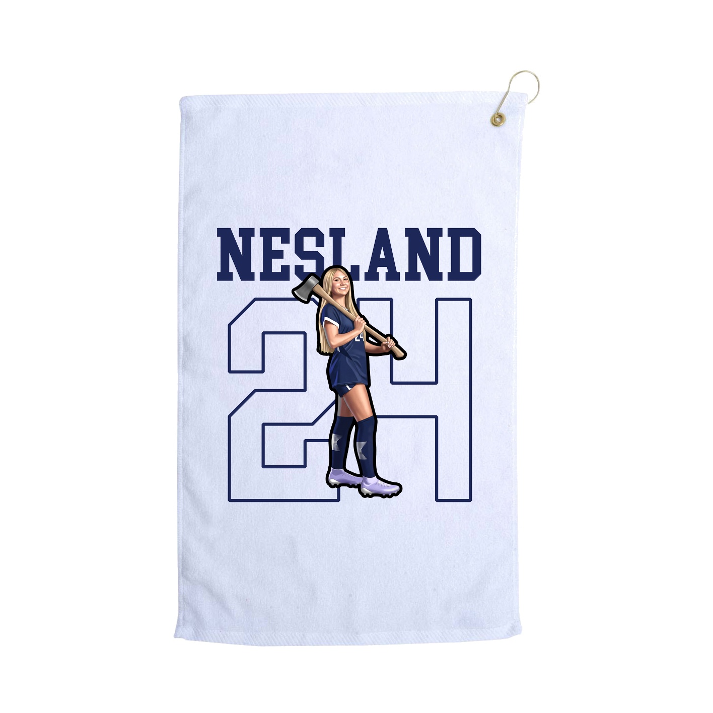 Golf Towel — Shirsey in White