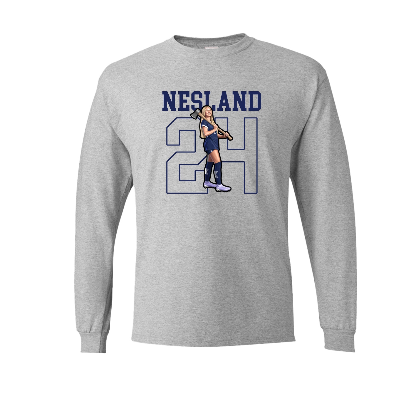 Long Sleeve Tee — Shirsey in Grey