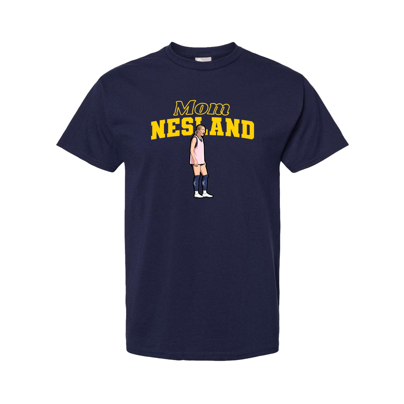 Youth Tee — Mothers Day Block in Navy