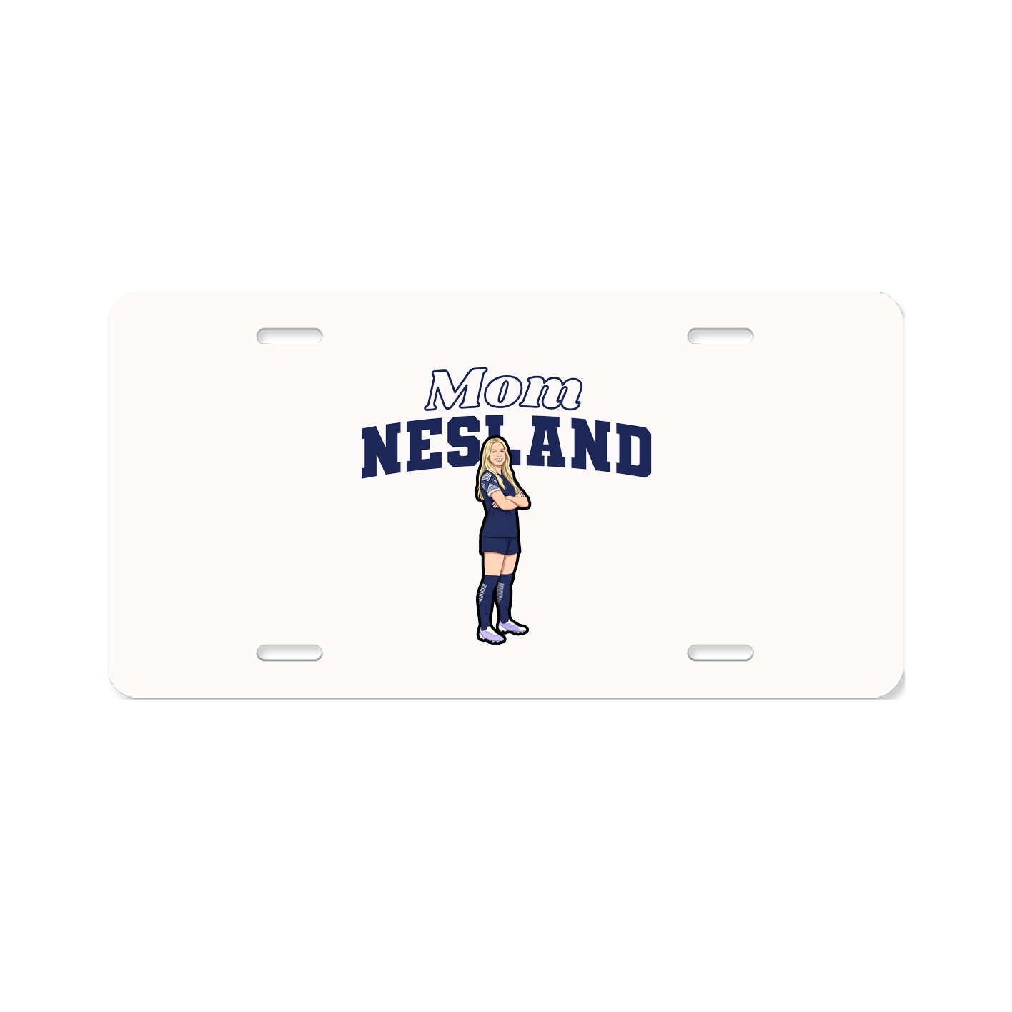 License Plate — Mothers Day Block in Classic