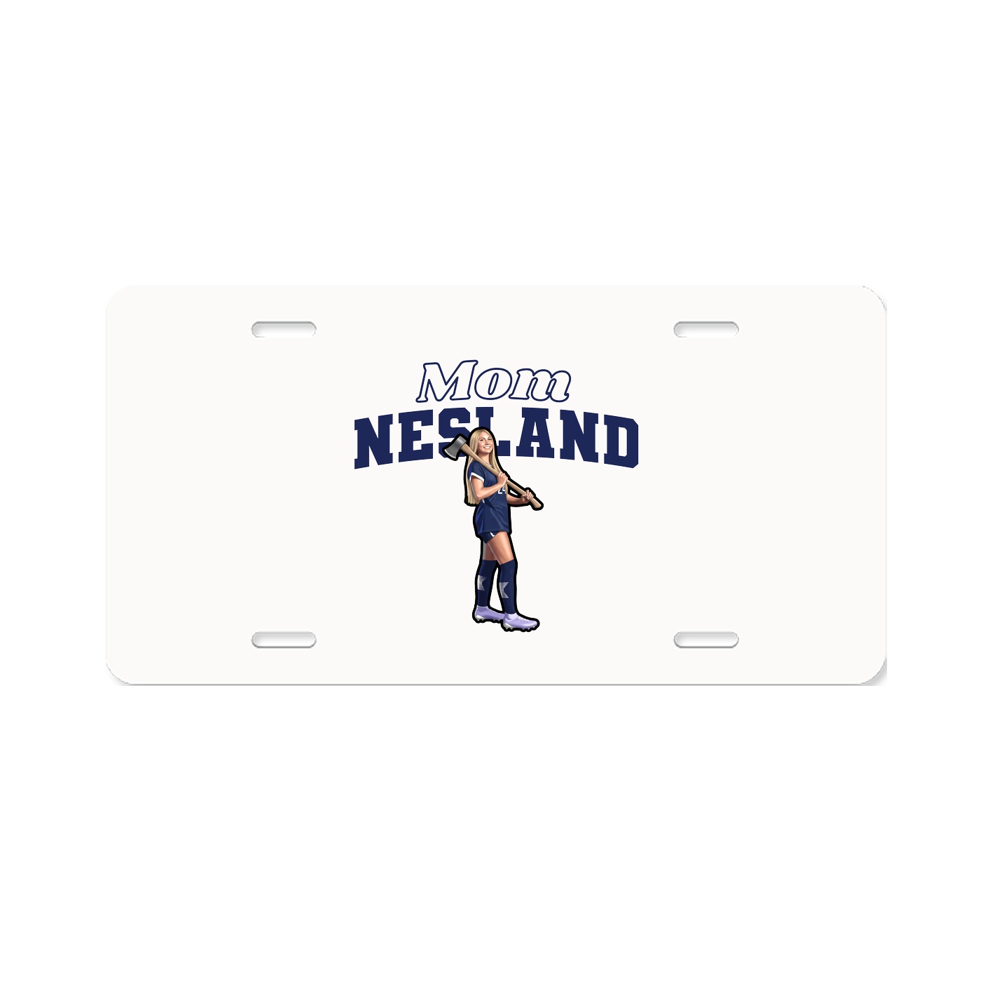 License Plate — Mothers Day Block in Classic