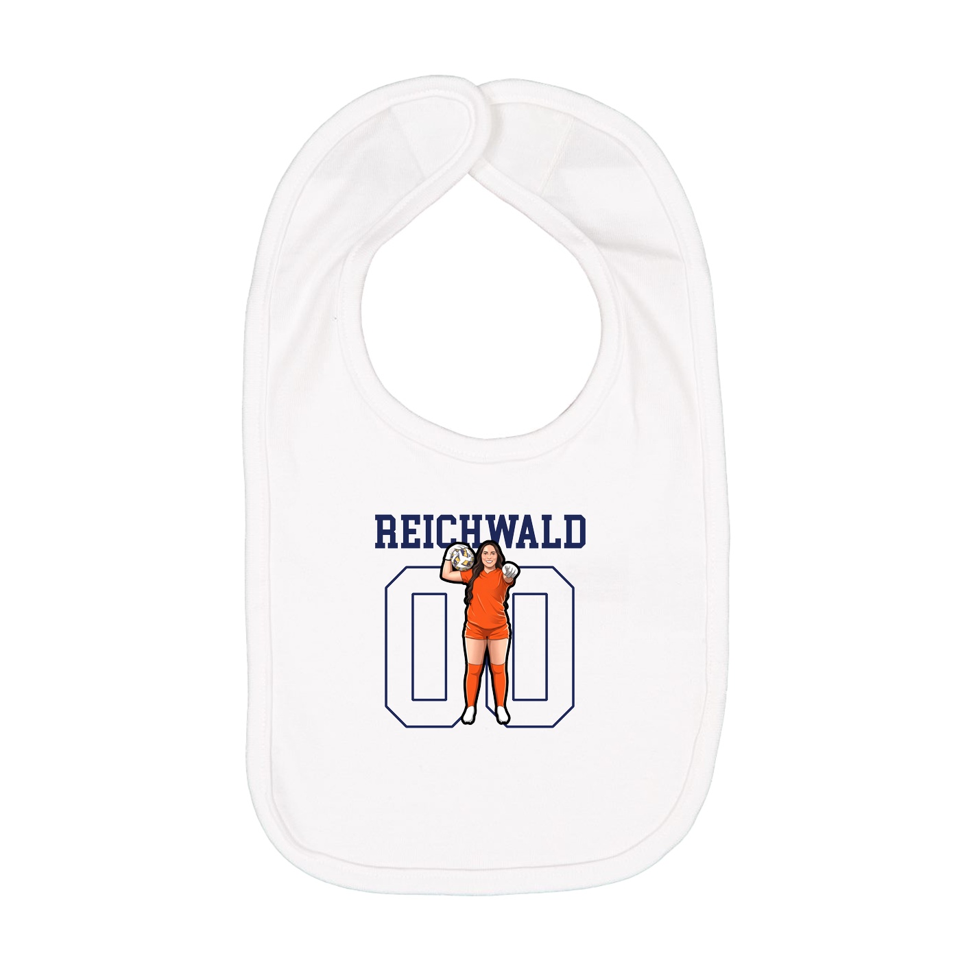 Infant Bib — Shirsey in White