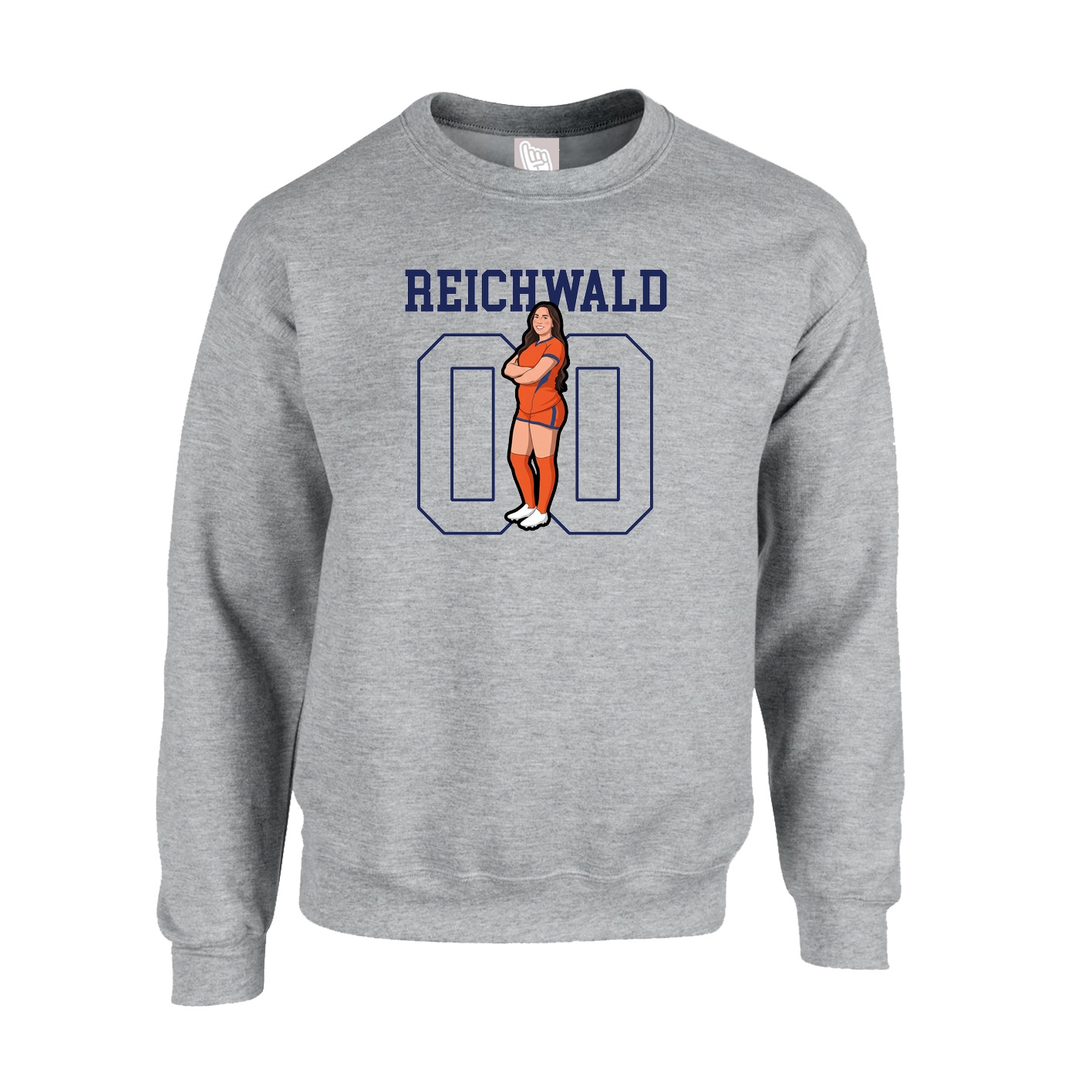 Fleece Crew — Shirsey in Grey